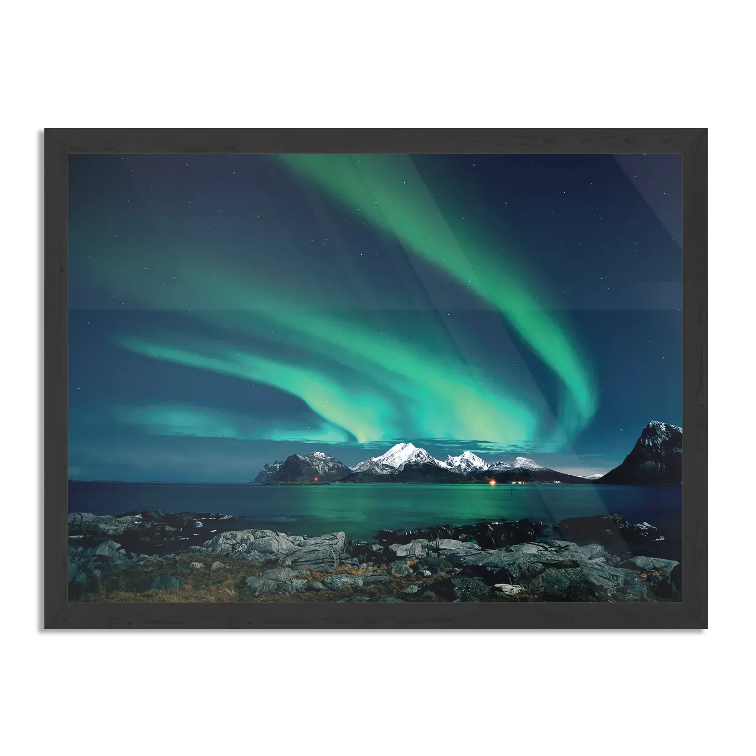 Poster Aurora Rechthoek Horizontaal Met Lijst Template PBF 50 70 Horizontaal Natuur 32 1