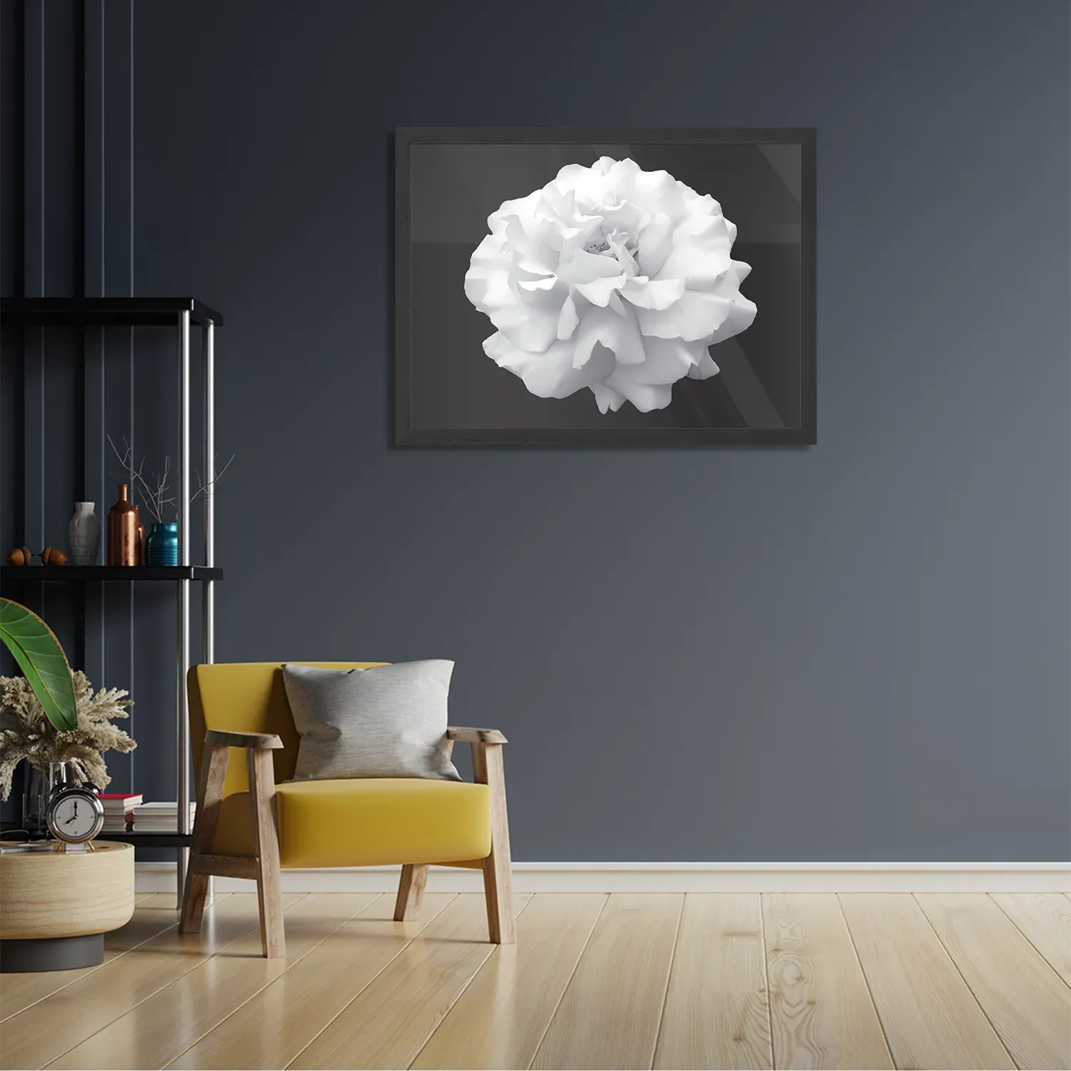 Poster Witte Anjer Rechthoek Horizontaal Met Lijst Template PBF 50 70 Horizontaal Natuur 38 2