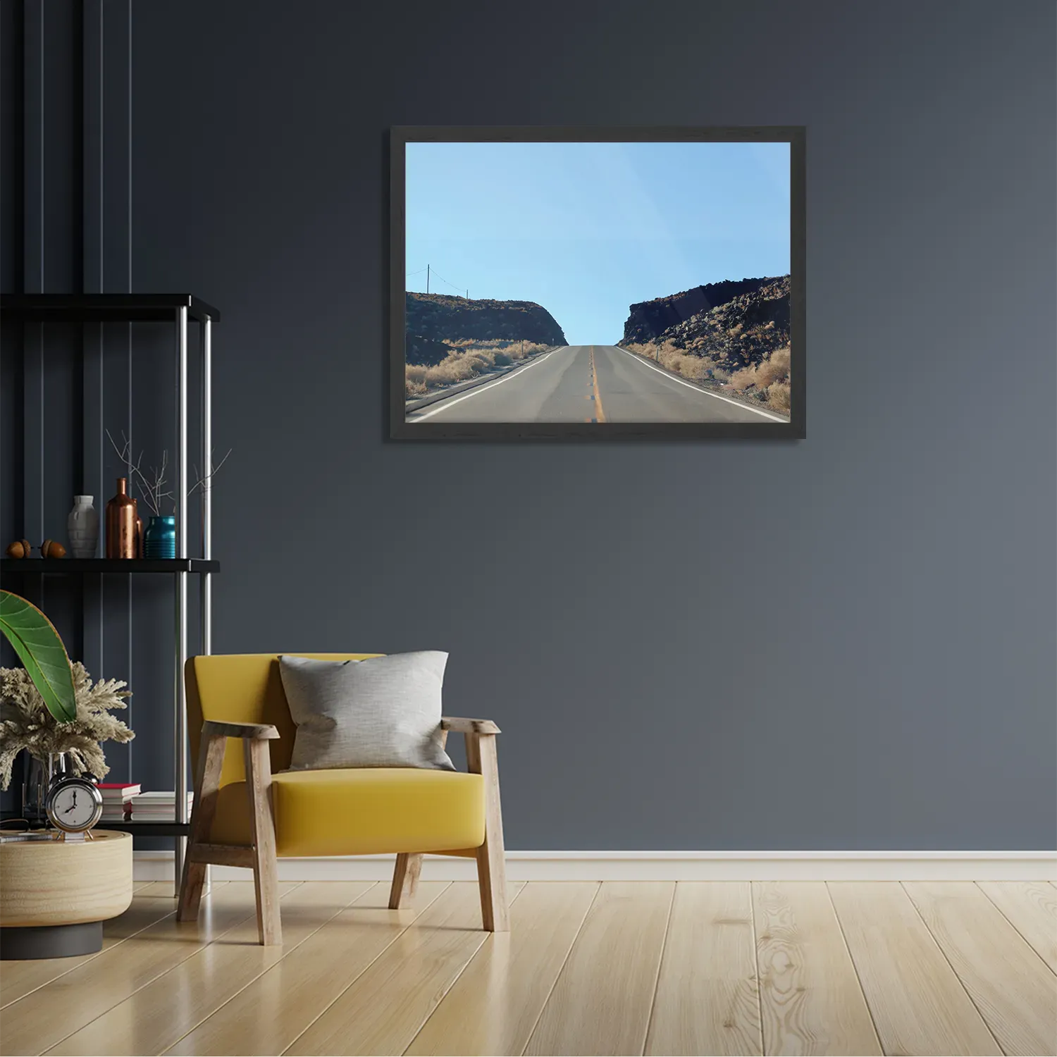 Poster Eindeloze weg Rechthoek Horizontaal Met Lijst Template PBF 50 70 Horizontaal Natuur 4 2