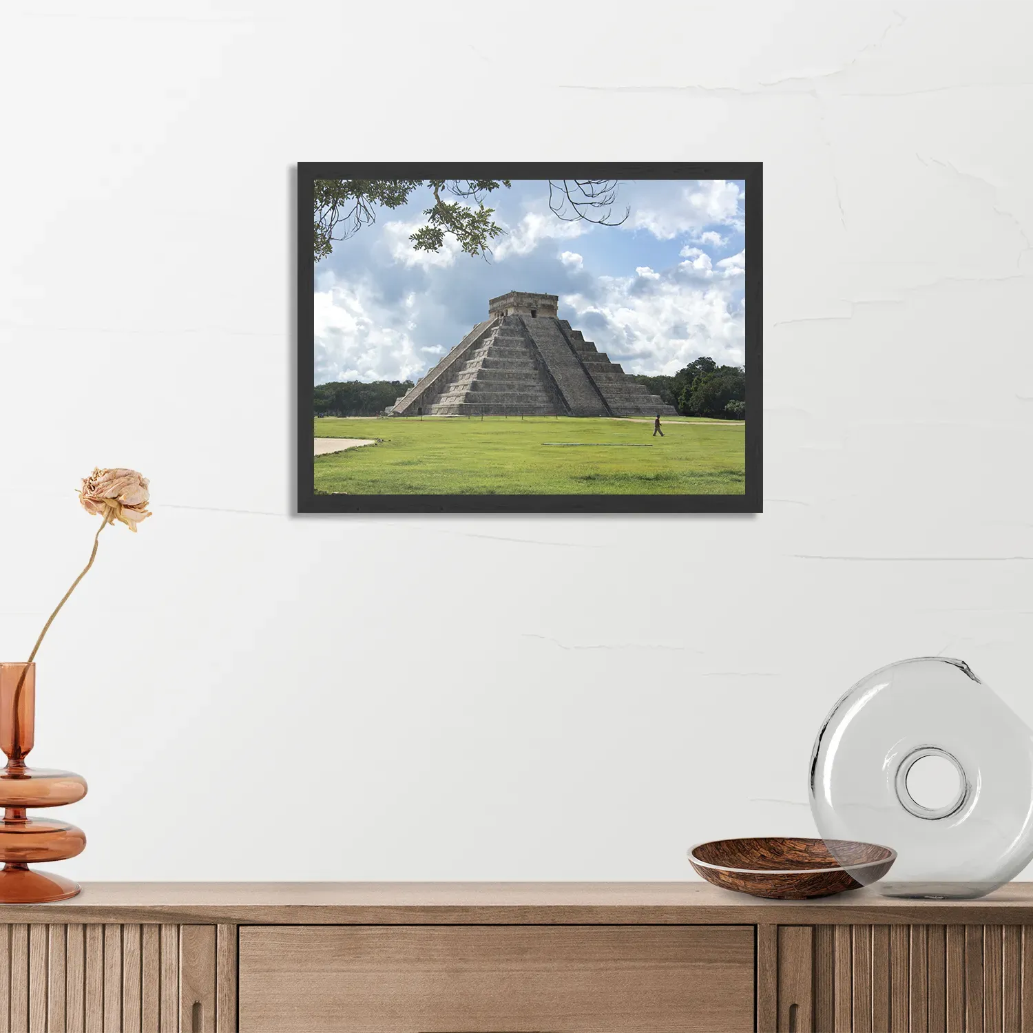 Poster Teotihuacán Rechthoek Horizontaal Met Lijst Template PBF 50 70 Horizontaal Natuur 47 3