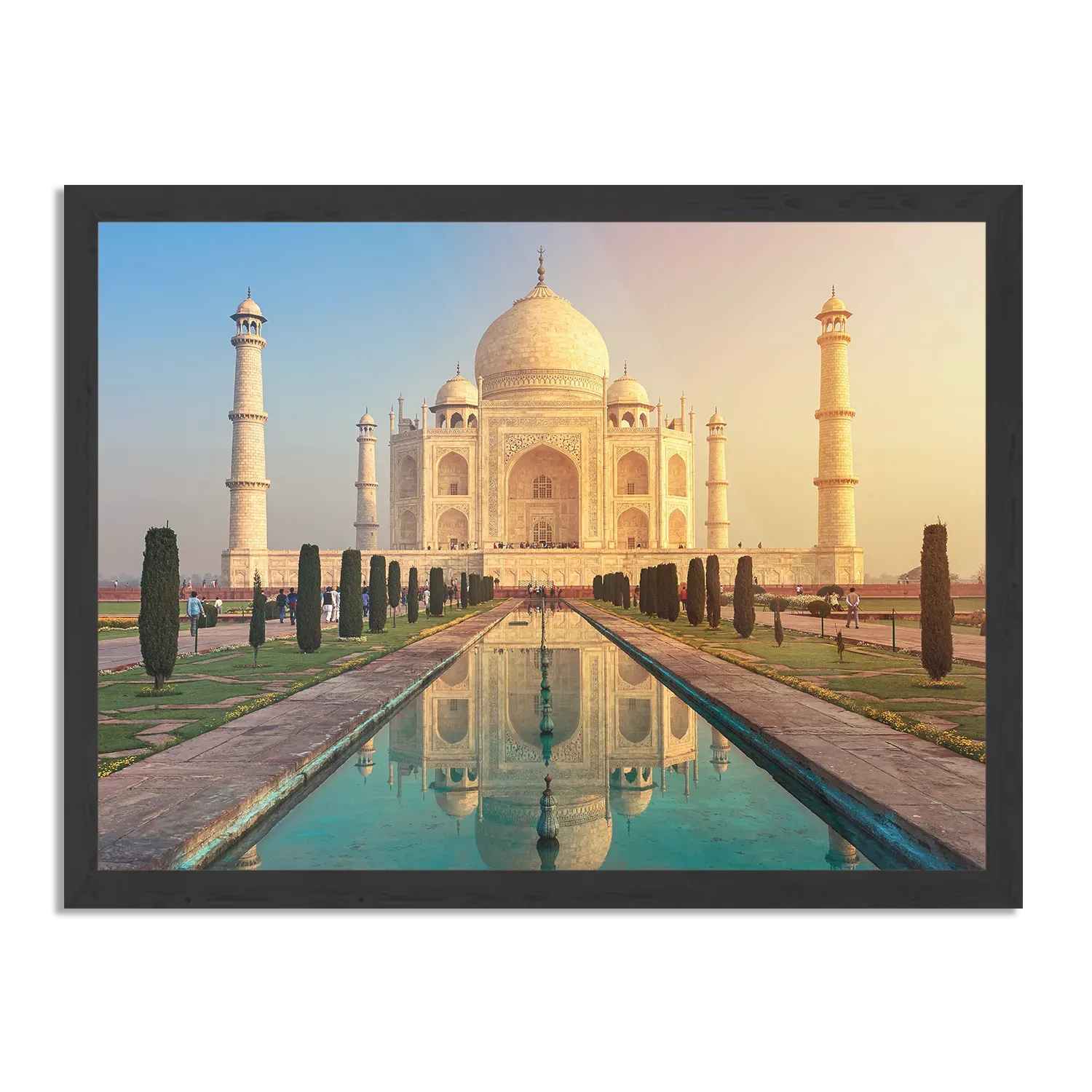 Poster De Tajmahal Rechthoek Horizontaal Met Lijst Template PBF 50 70 Horizontaal Natuur 55 1