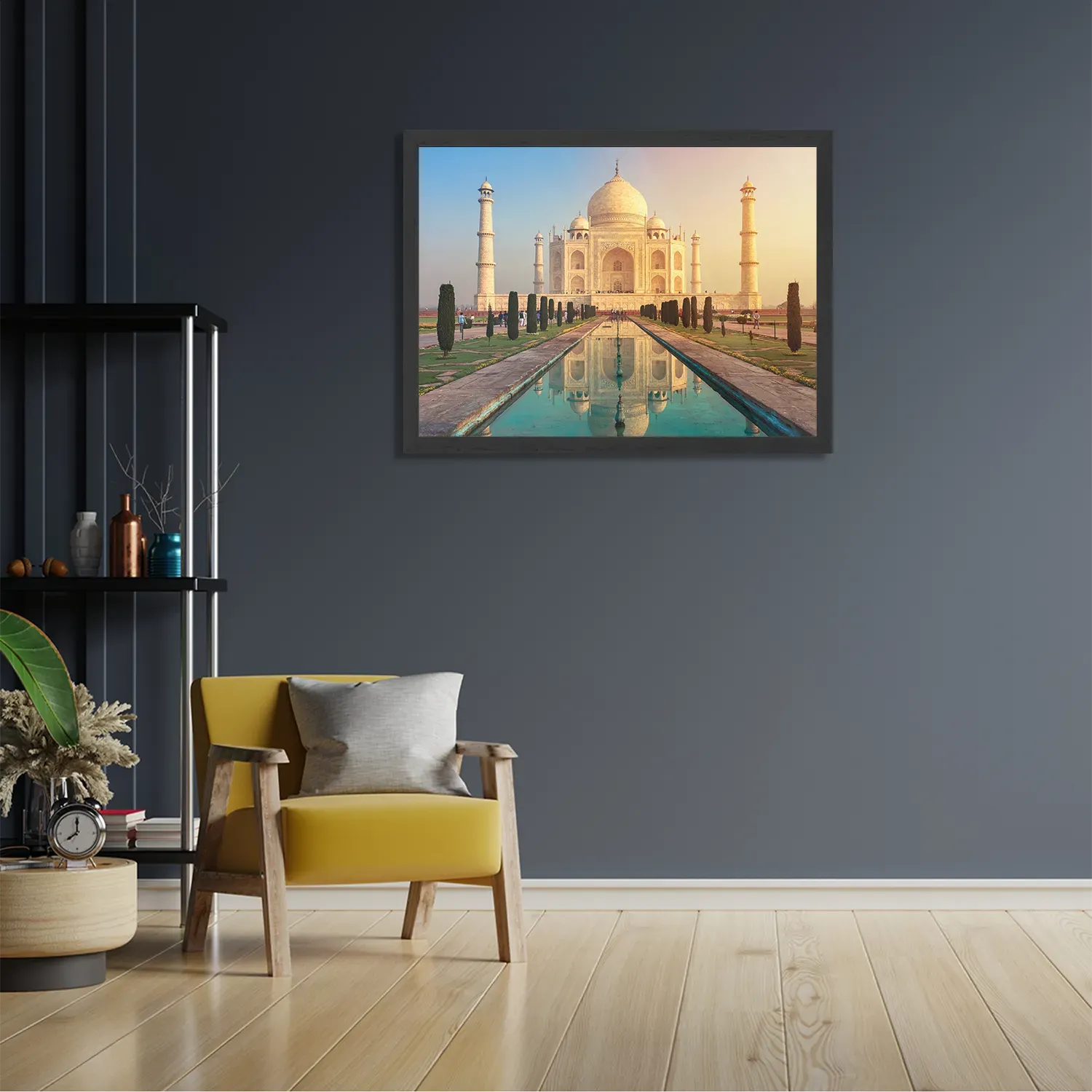 Poster De Tajmahal Rechthoek Horizontaal Met Lijst Template PBF 50 70 Horizontaal Natuur 55 2