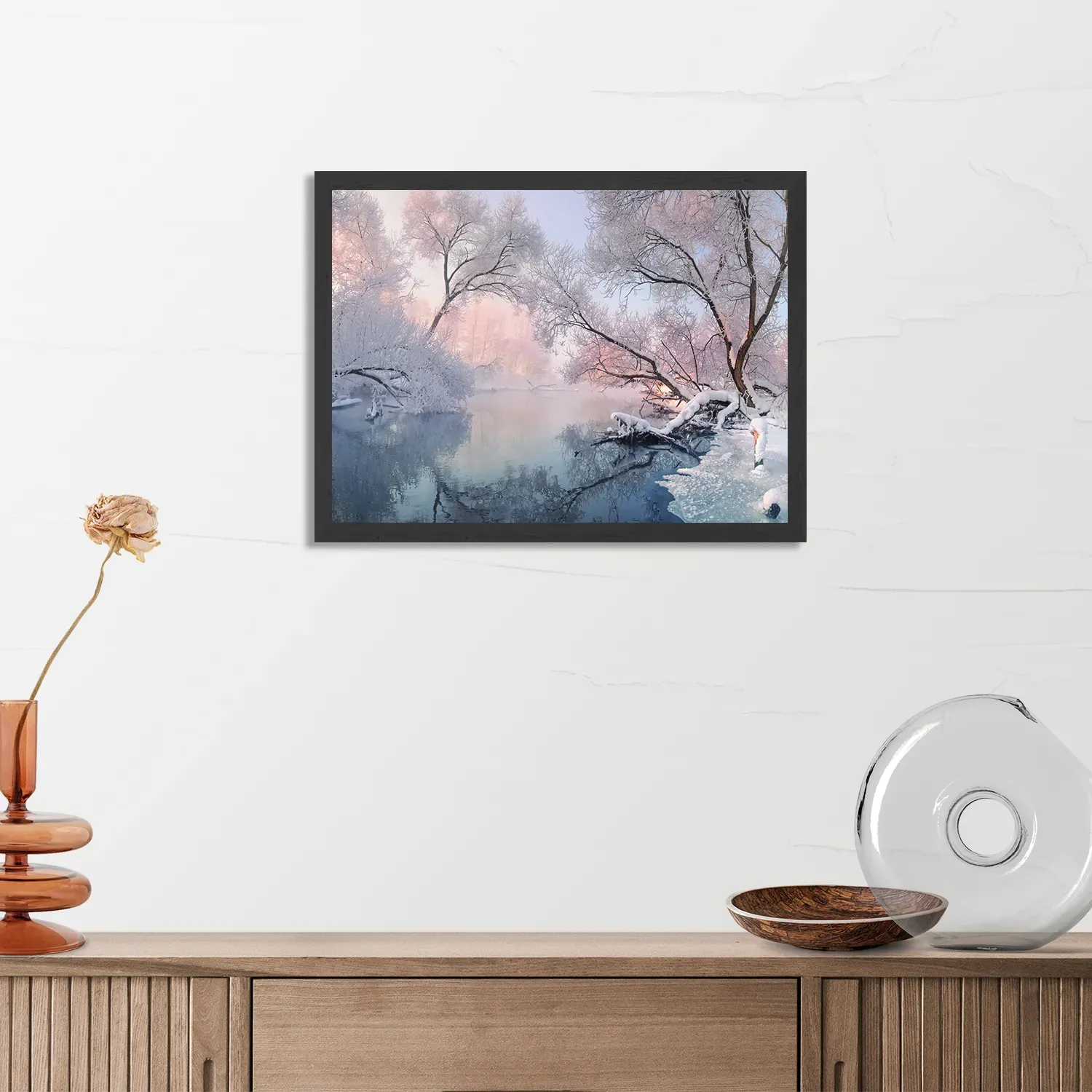 Poster Winter is coming Rechthoek Horizontaal Met Lijst Template PBF 50 70 Horizontaal Natuur 62 3