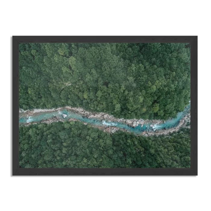 Poster Ruige rivier door bos Rechthoek Horizontaal Met Lijst Template PBF 50 70 Horizontaal Natuur 65 1