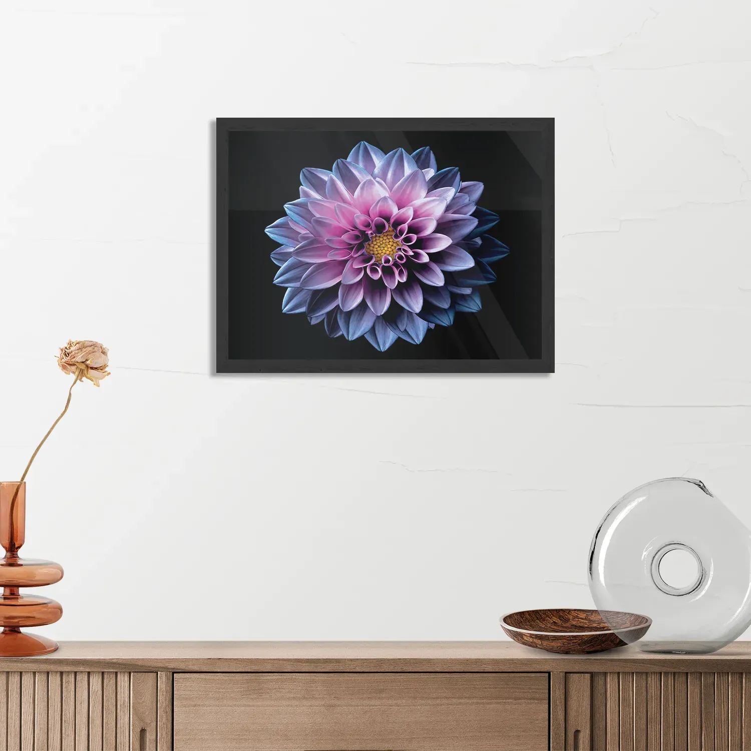 Poster Paarse Dahlia Rechthoek Horizontaal Met Lijst Template PBF 50 70 Horizontaal Natuur 67 3