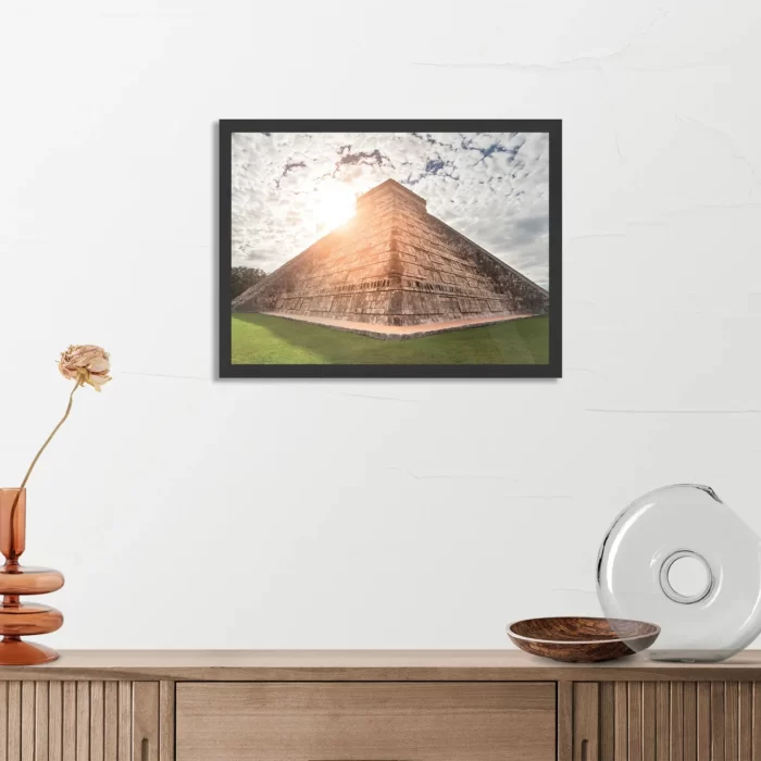 Poster Azteken pyramide Rechthoek Horizontaal Met Lijst Template PBF 50 70 Horizontaal Natuur 71 3