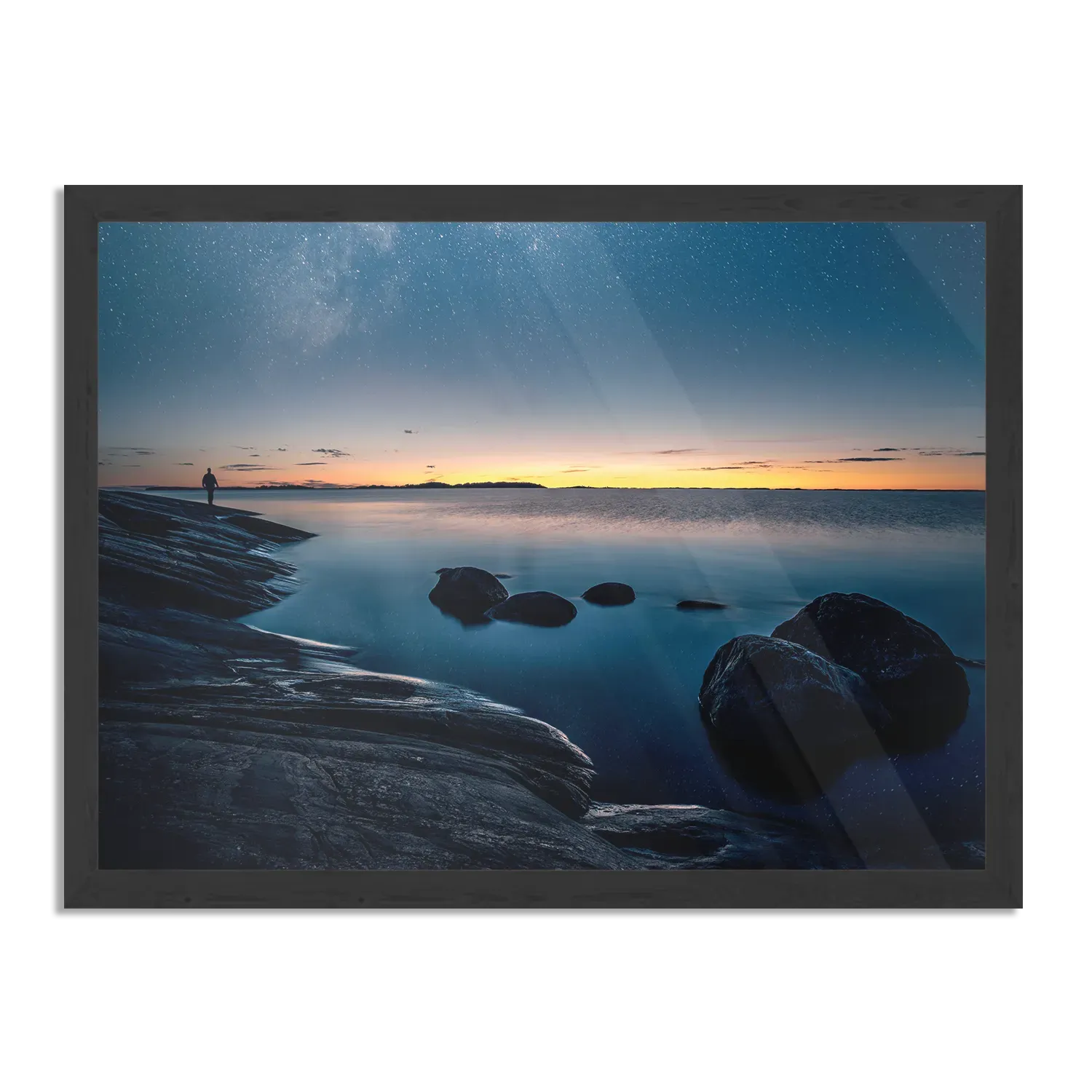 Poster De Blauwe Melkweg Rechthoek Horizontaal Met Lijst Template PBF 50 70 Horizontaal Natuur 72 1