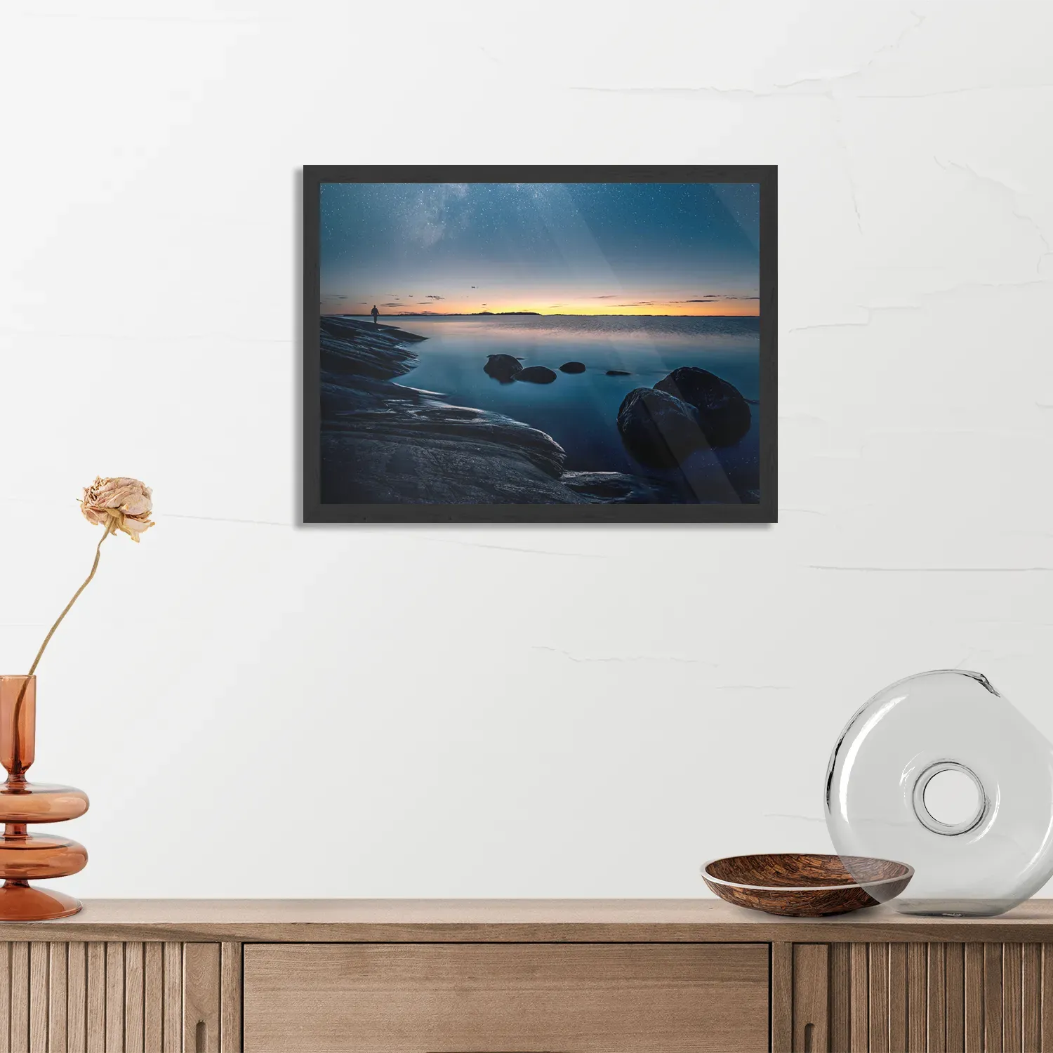 Poster De Blauwe Melkweg Rechthoek Horizontaal Met Lijst Template PBF 50 70 Horizontaal Natuur 72 3