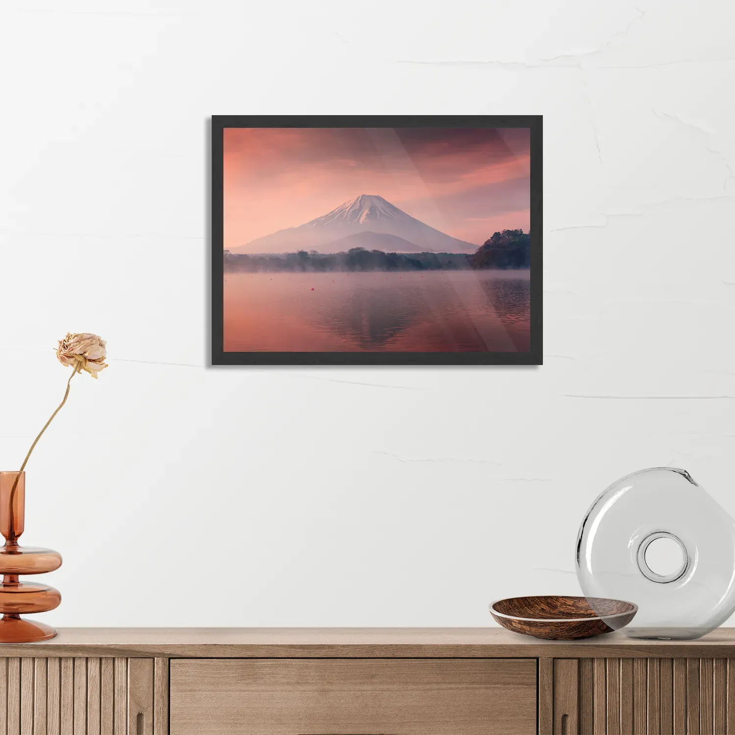 Poster Fuji 2 Rechthoek Horizontaal Met Lijst Template PBF 50 70 Horizontaal Natuur 78 3