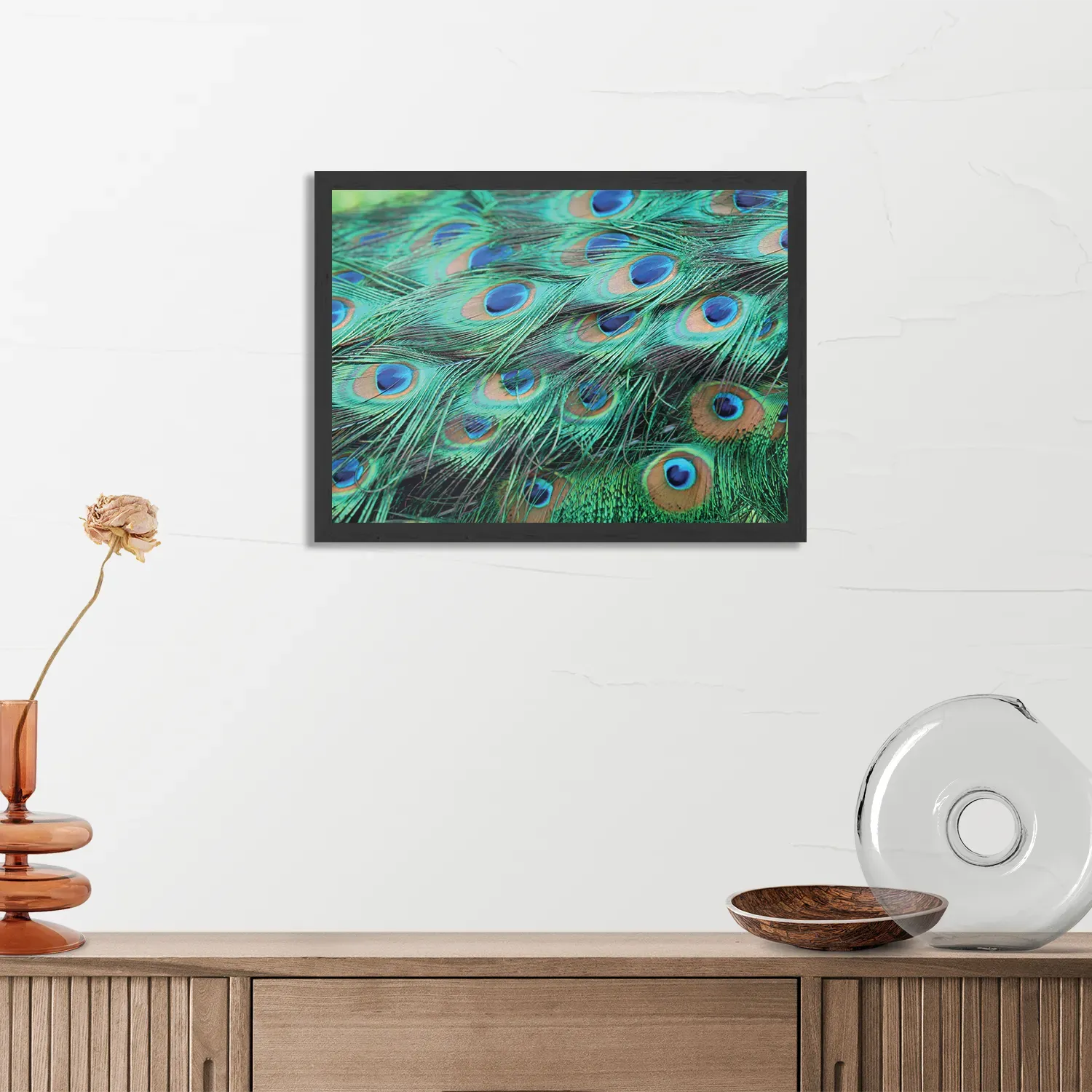 Poster Veren van de Pauw Rechthoek Horizontaal Met Lijst Template PBF 50 70 Horizontaal Natuur 89 3