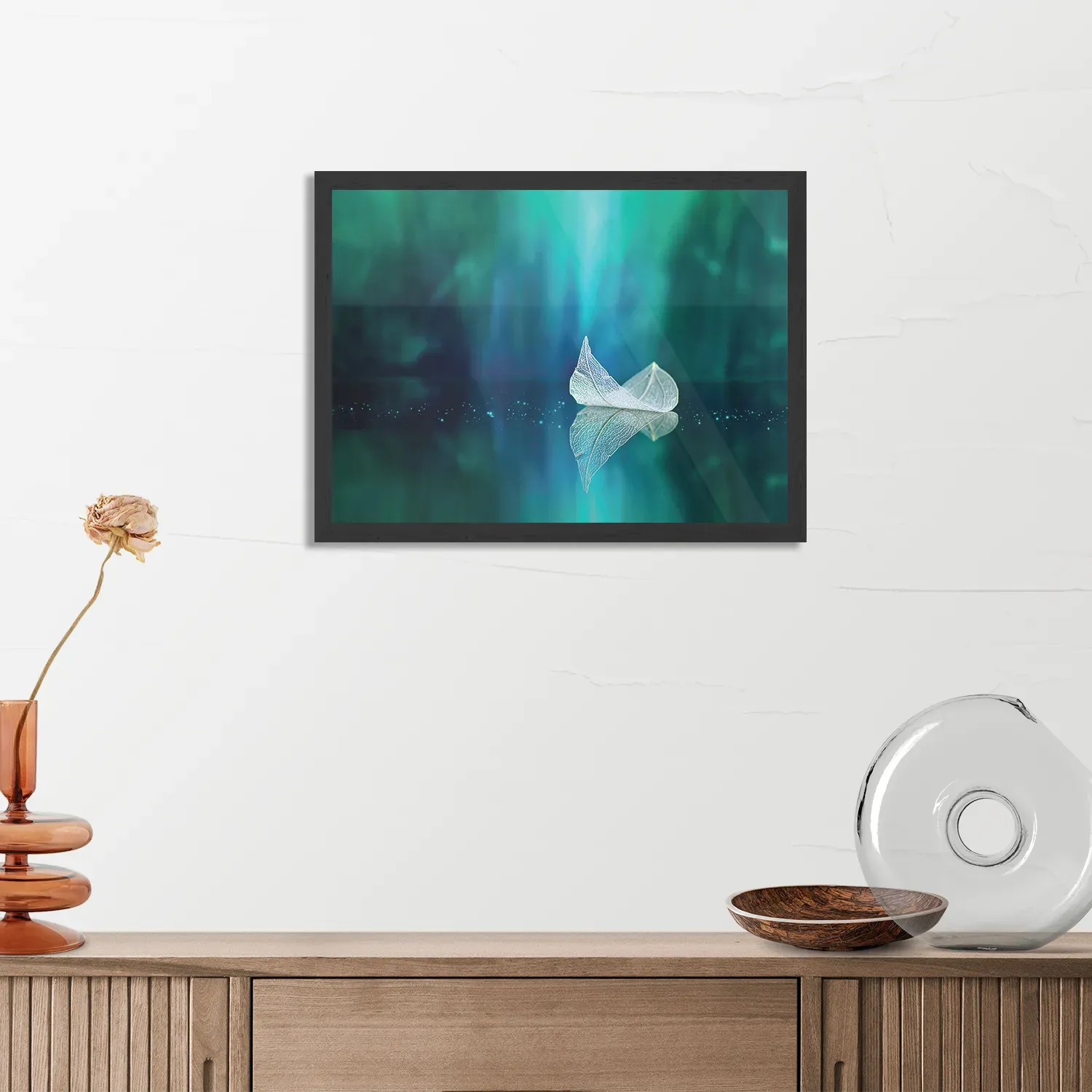 Poster Het noorderlicht Rechthoek Horizontaal Met Lijst Template PBF 50 70 Horizontaal Natuur 90 3