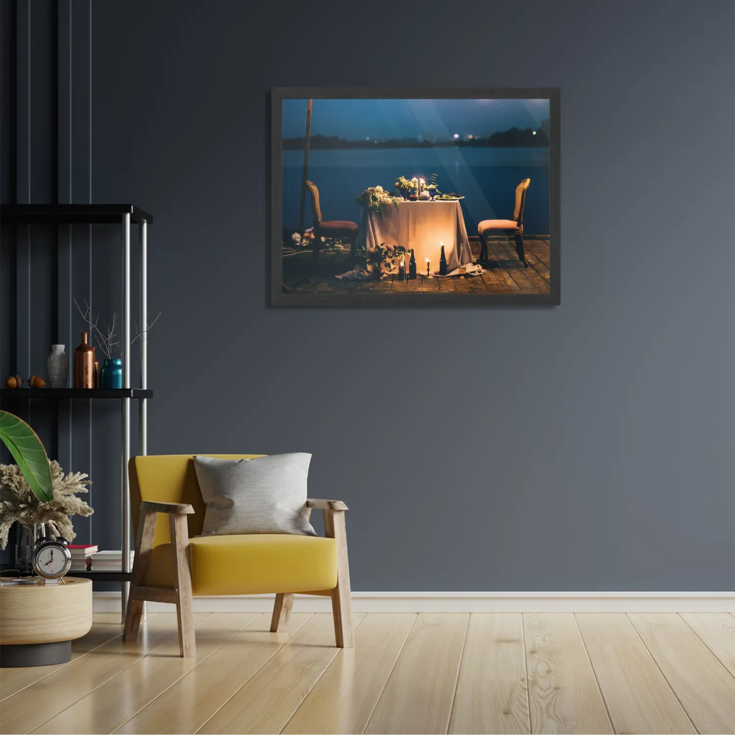 Poster Dineren Aan Het Water Rechthoek Horizontaal Met Lijst Template PBF 50 70 Horizontaal Romantisch 16 2