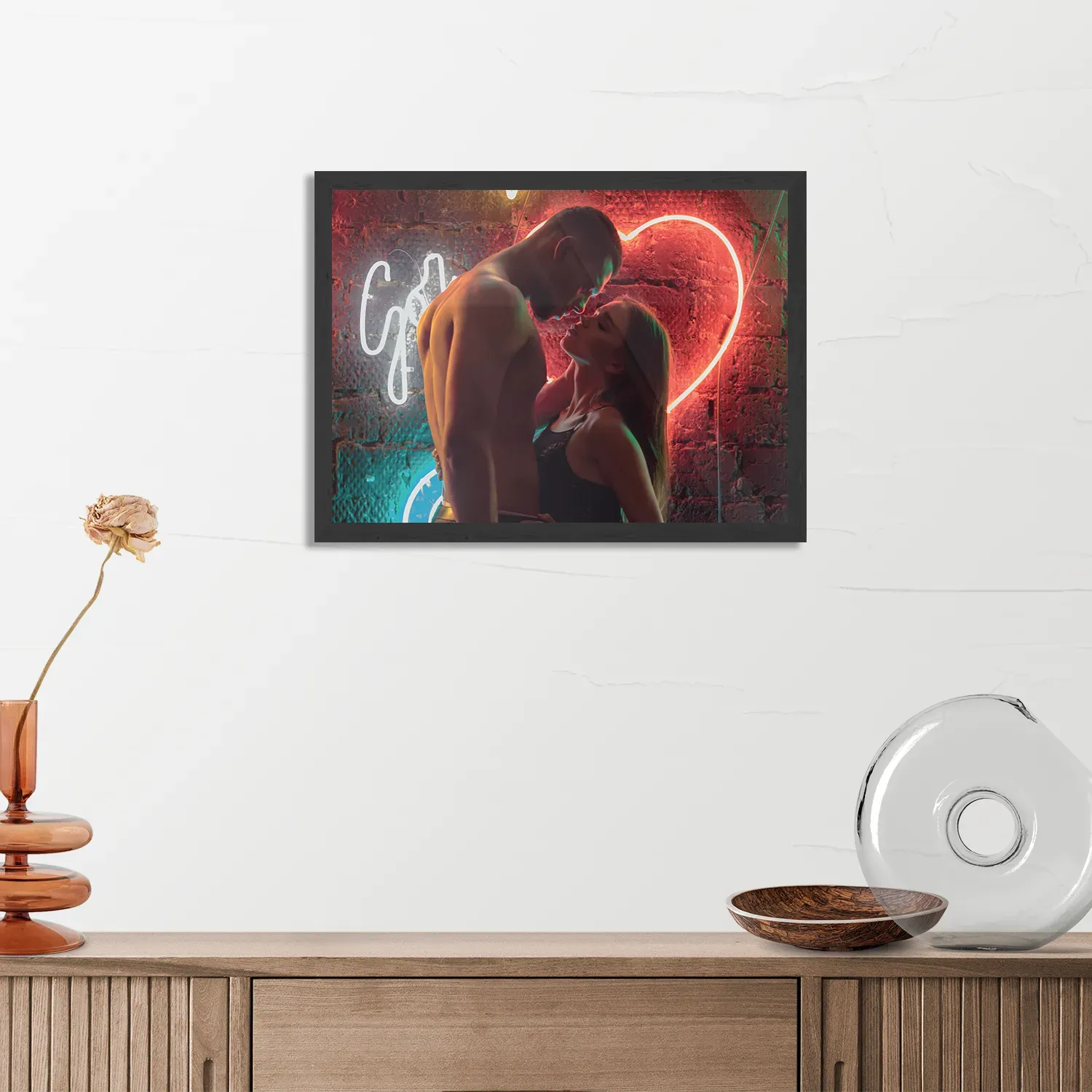 Poster Living The Sexy Life Rechthoek Horizontaal Met Lijst Template PBF 50 70 Horizontaal Romantisch 18 3