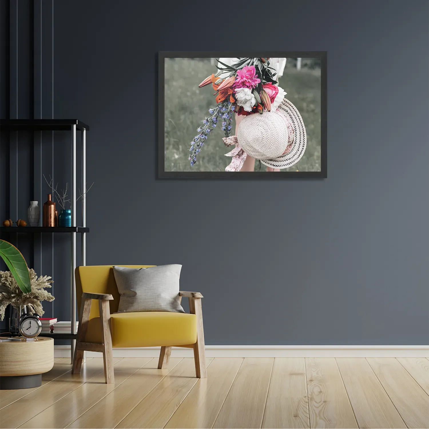Poster Landelijk Bloemen Boeket Rechthoek Horizontaal Met Lijst Template PBF 50 70 Horizontaal Romantisch 9 2