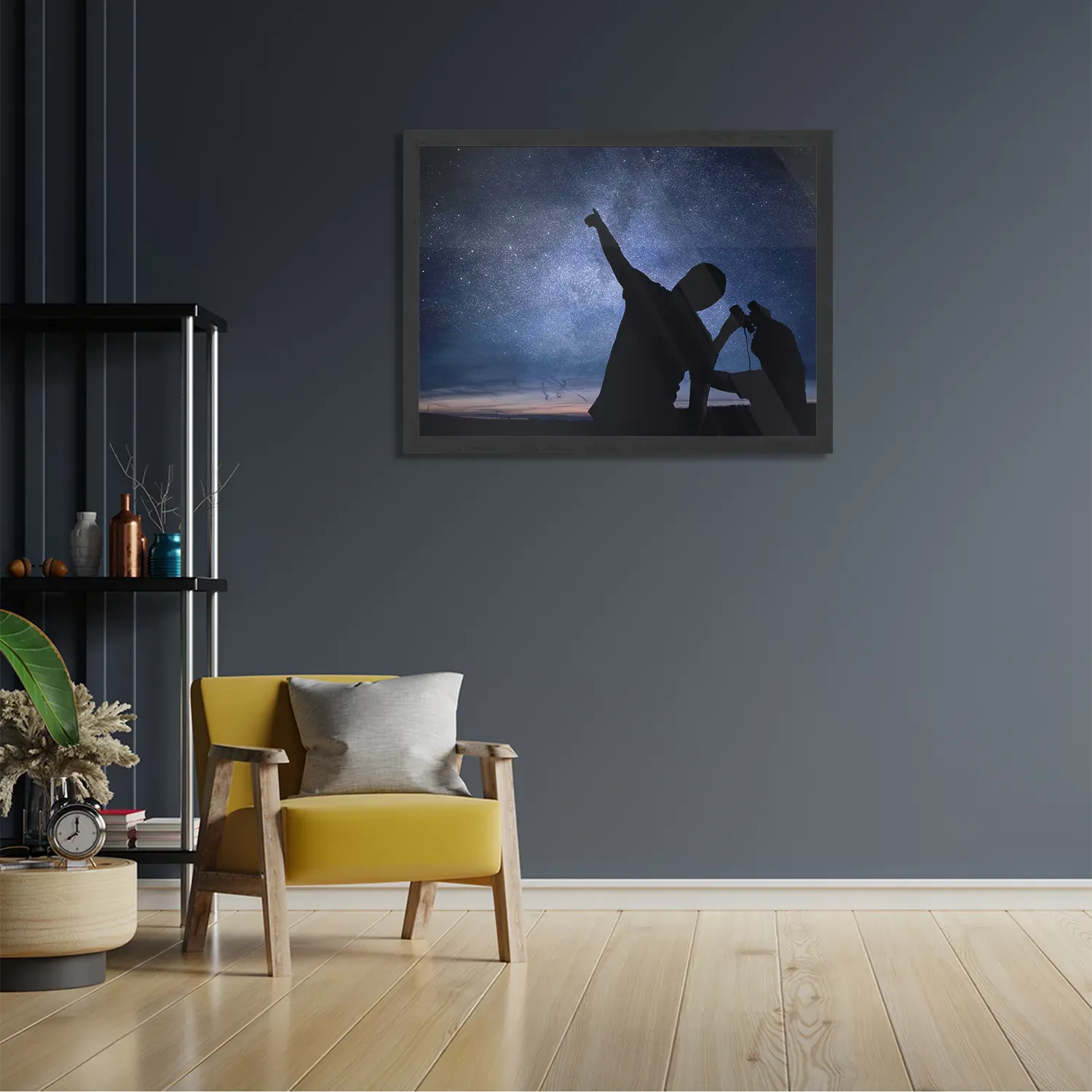 Poster Blije ster Rechthoek Horizontaal Met Lijst Template PBF 50 70 Horizontaal Ruimtevaart 18 2