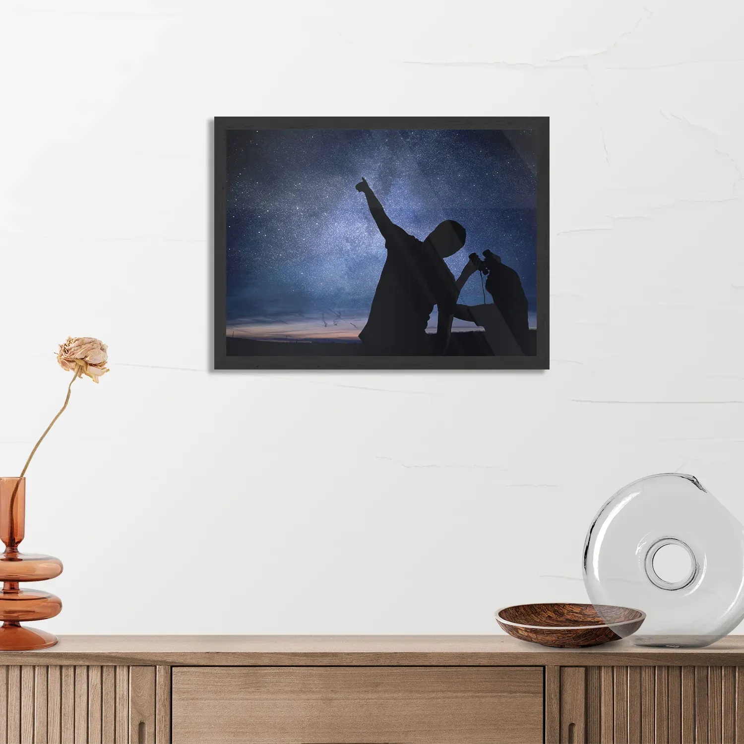 Poster Blije ster Rechthoek Horizontaal Met Lijst Template PBF 50 70 Horizontaal Ruimtevaart 18 3