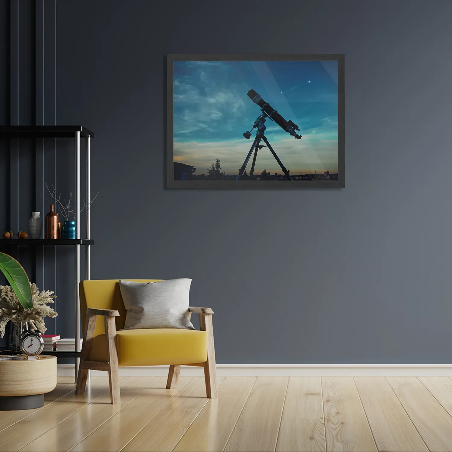 Poster De sterren kijker Rechthoek Horizontaal Met Lijst Template PBF 50 70 Horizontaal Ruimtevaart 20 2