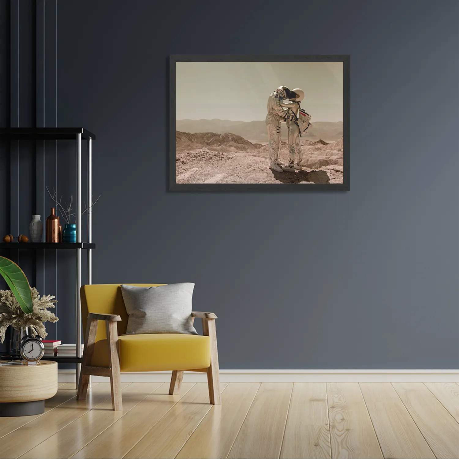 Poster Onze Aarde Rechthoek Horizontaal Met Lijst Template PBF 50 70 Horizontaal Ruimtevaart 5 2