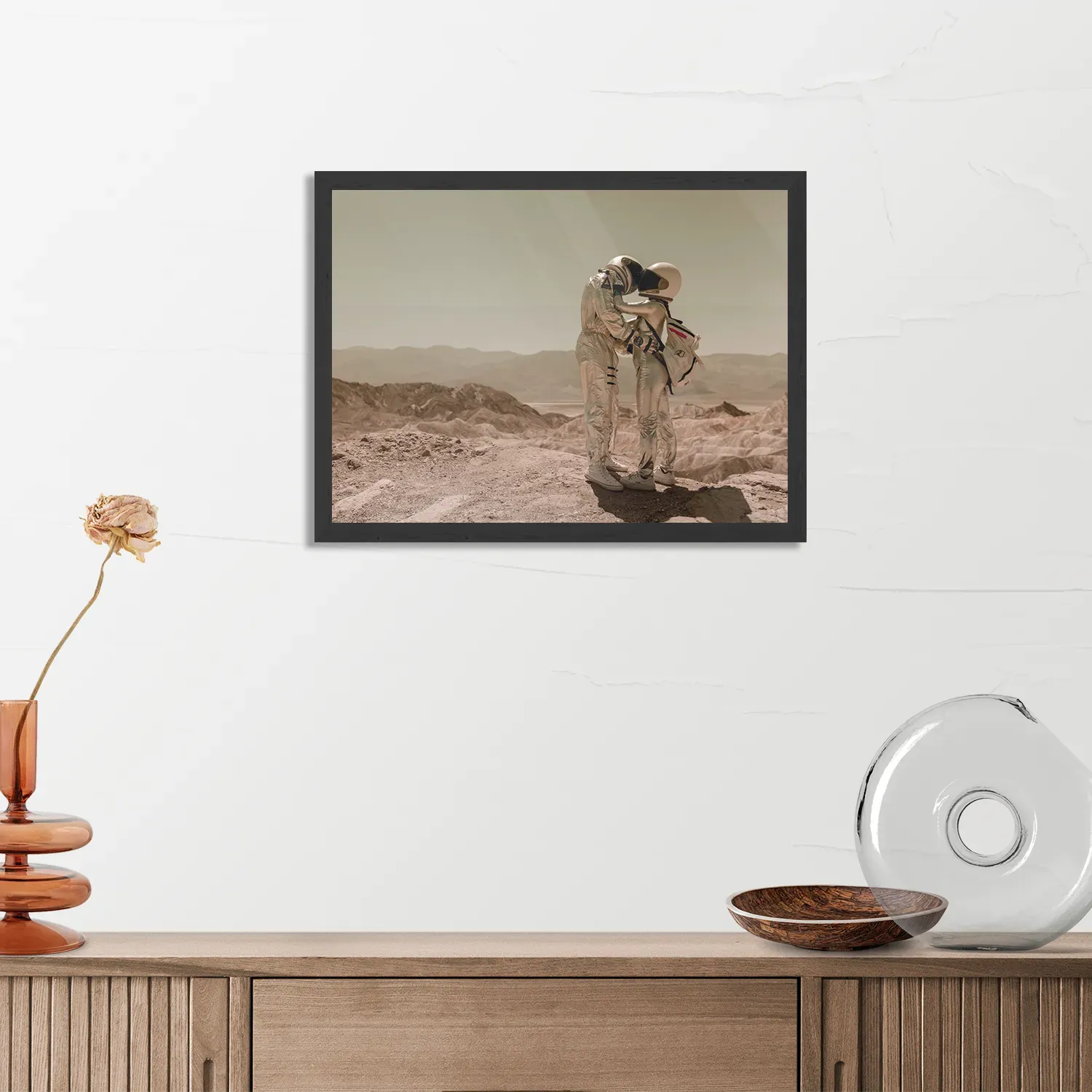 Poster Onze Aarde Rechthoek Horizontaal Met Lijst Template PBF 50 70 Horizontaal Ruimtevaart 5 3