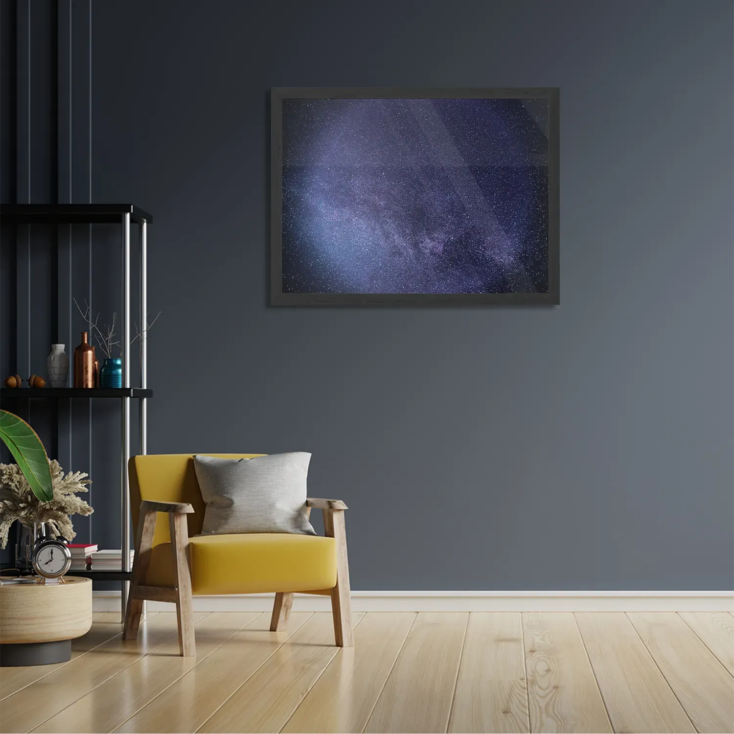 Poster Het sterrenstelsel Rechthoek Horizontaal Met Lijst Template PBF 50 70 Horizontaal Ruimtevaart 9 2