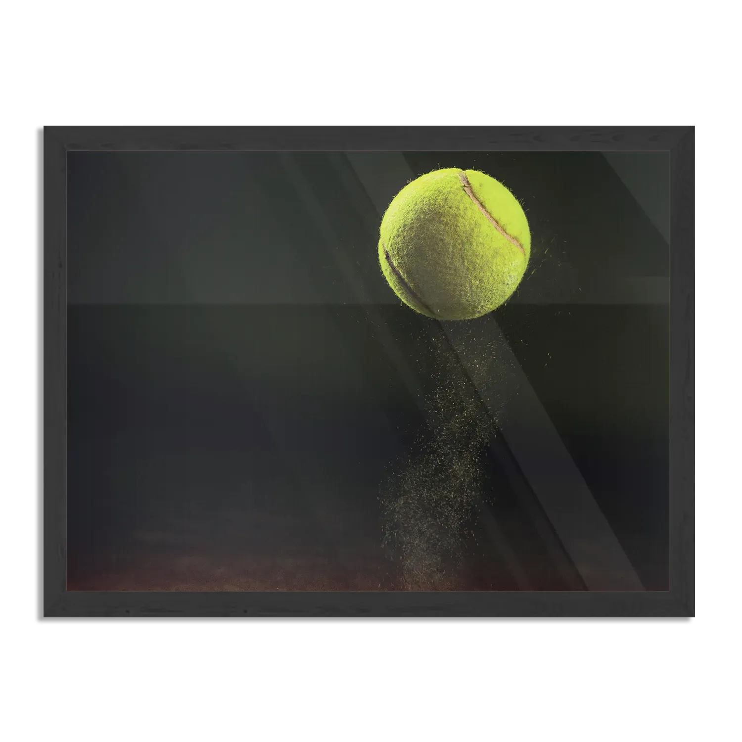 Poster Tennisbal Op Grevel Rechthoek Horizontaal Met Lijst Template PBF 50 70 Horizontaal Sport 9 1