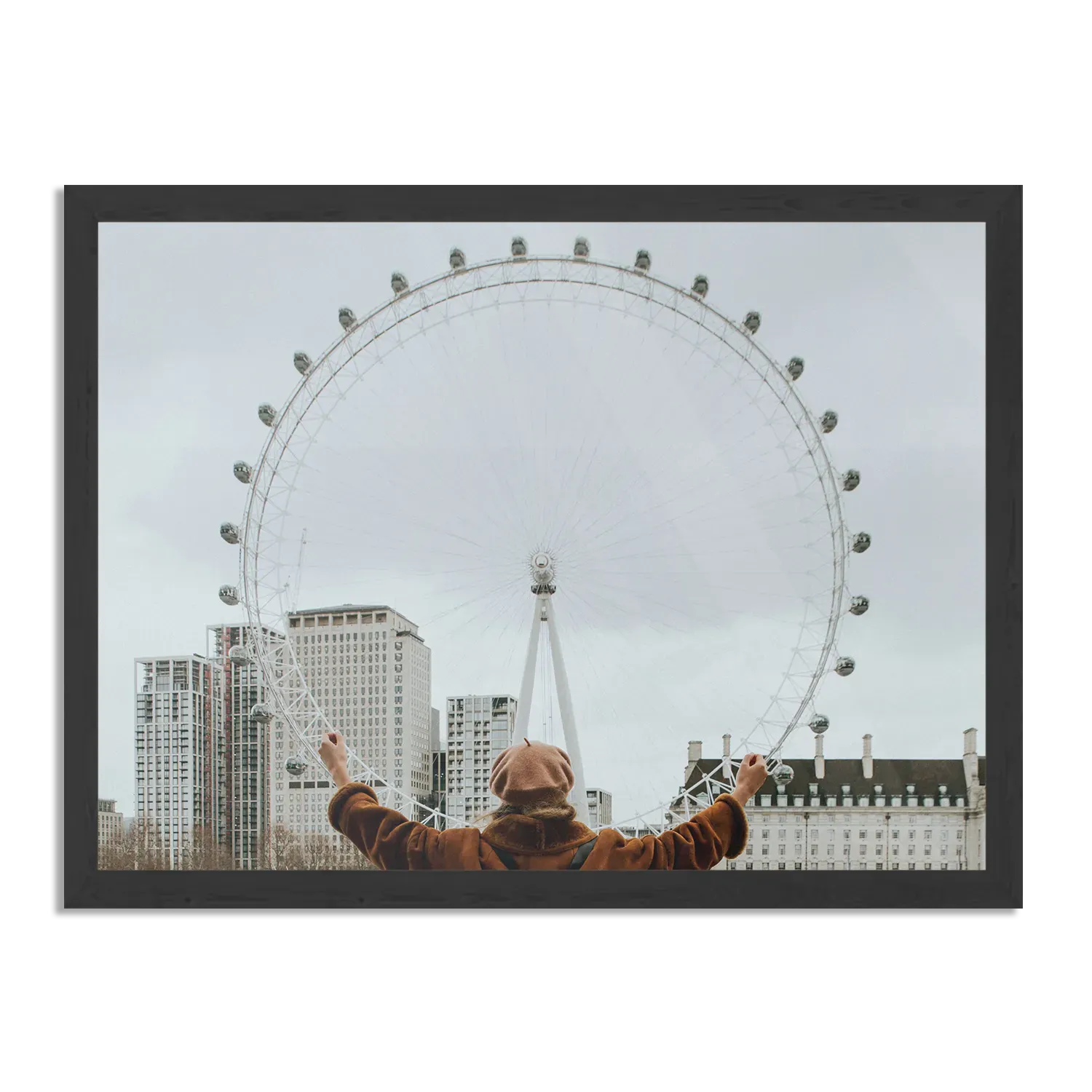 Poster London Eye Rechthoek Horizontaal Met Lijst Template PBF 50 70 Horizontaal Steden 14 1