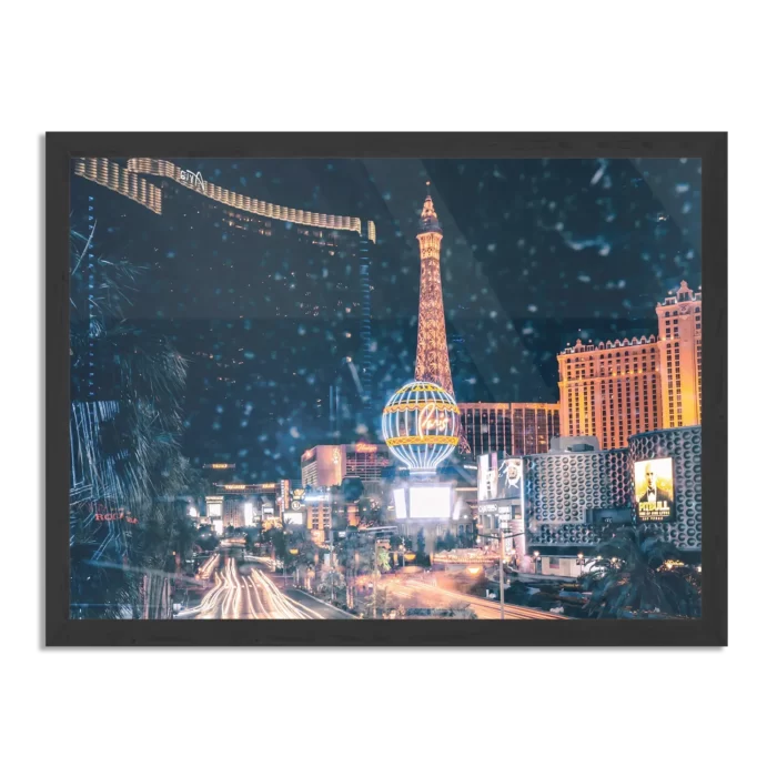 Poster Las Vegas at Night Rechthoek Horizontaal Met Lijst Template PBF 50 70 Horizontaal Steden 16 1