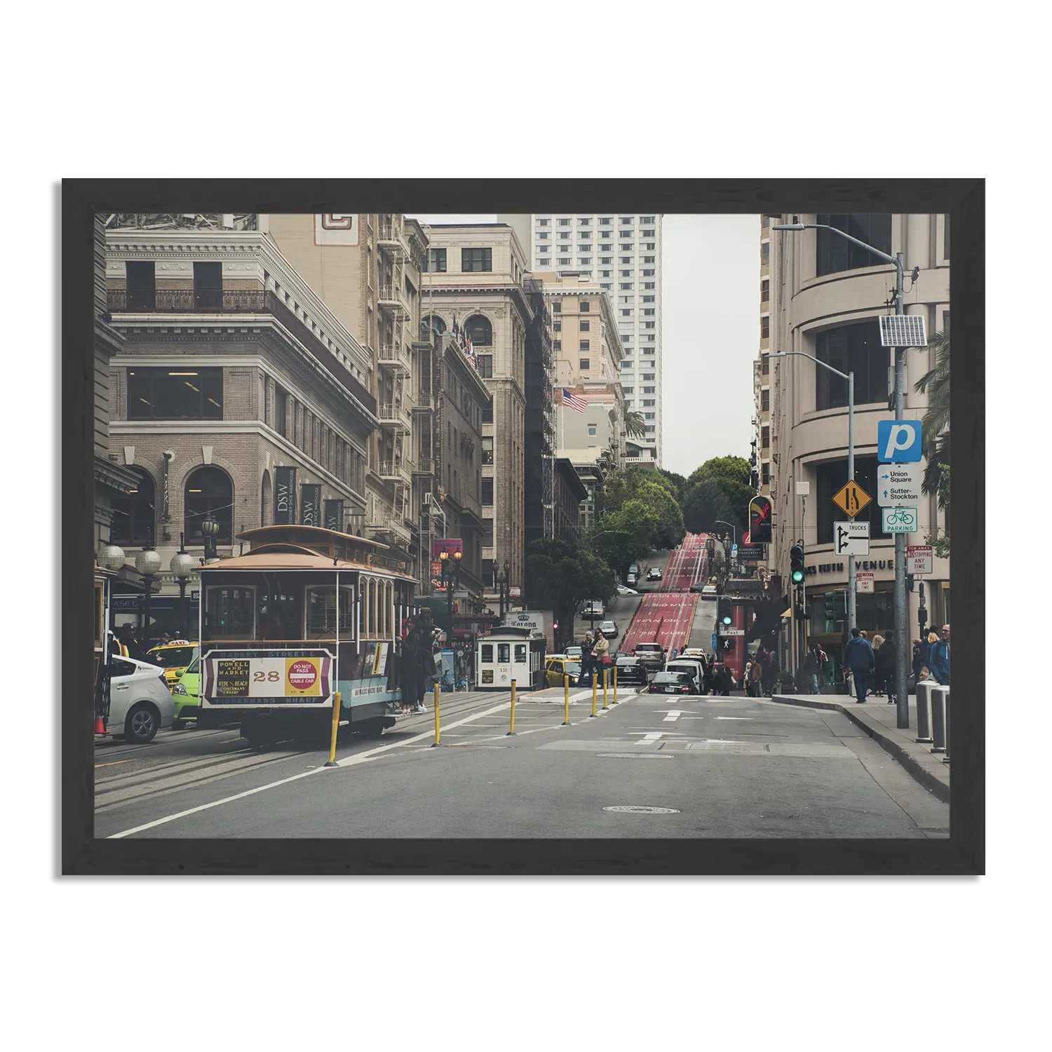 Poster San Francisco City Rechthoek Horizontaal Met Lijst Template PBF 50 70 Horizontaal Steden 17 1