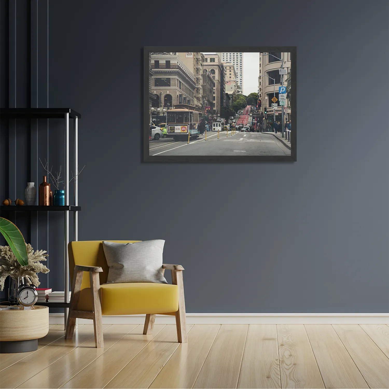 Poster San Francisco City Rechthoek Horizontaal Met Lijst Template PBF 50 70 Horizontaal Steden 17 2