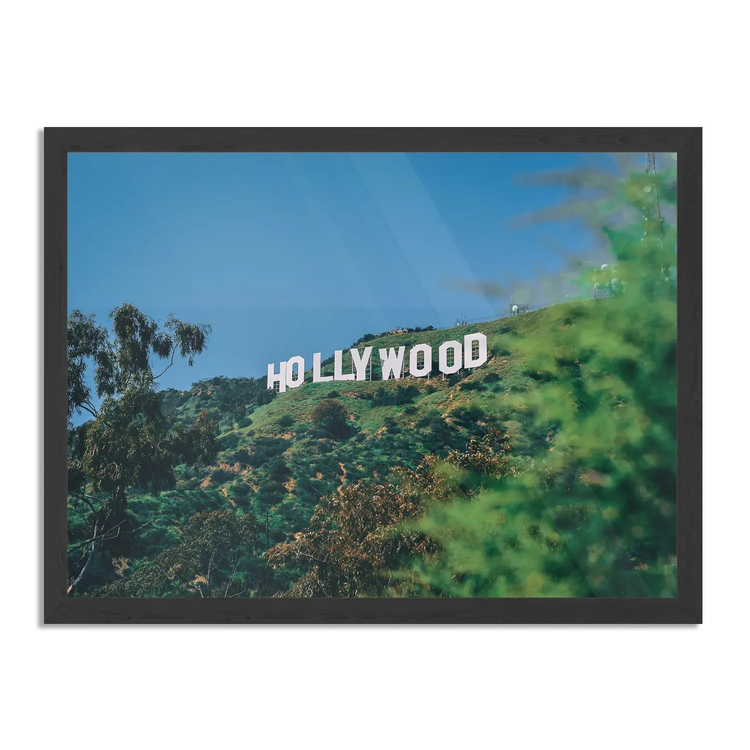 Poster Hollywood Letters Rechthoek Horizontaal Met Lijst Template PBF 50 70 Horizontaal Steden 40 1