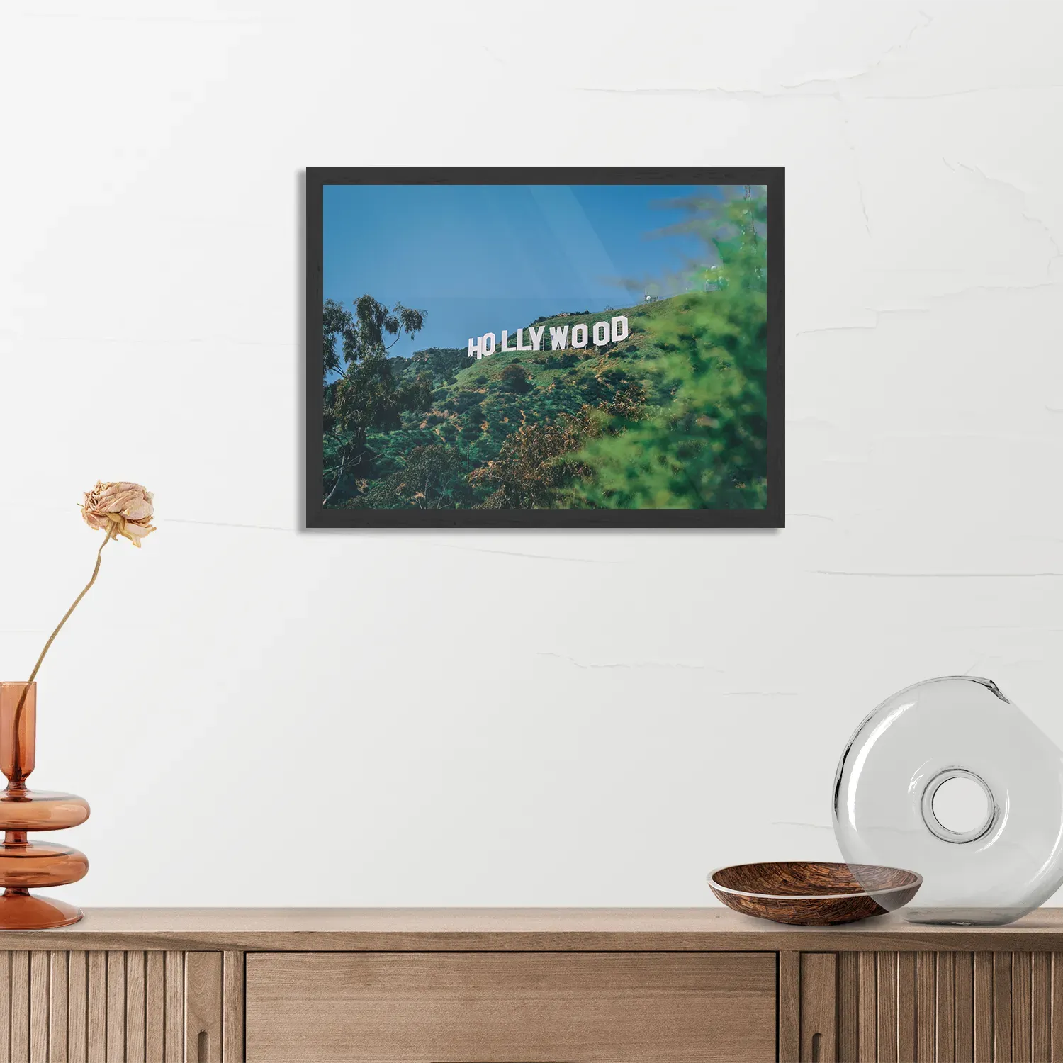 Poster Hollywood Letters Rechthoek Horizontaal Met Lijst Template PBF 50 70 Horizontaal Steden 40 3