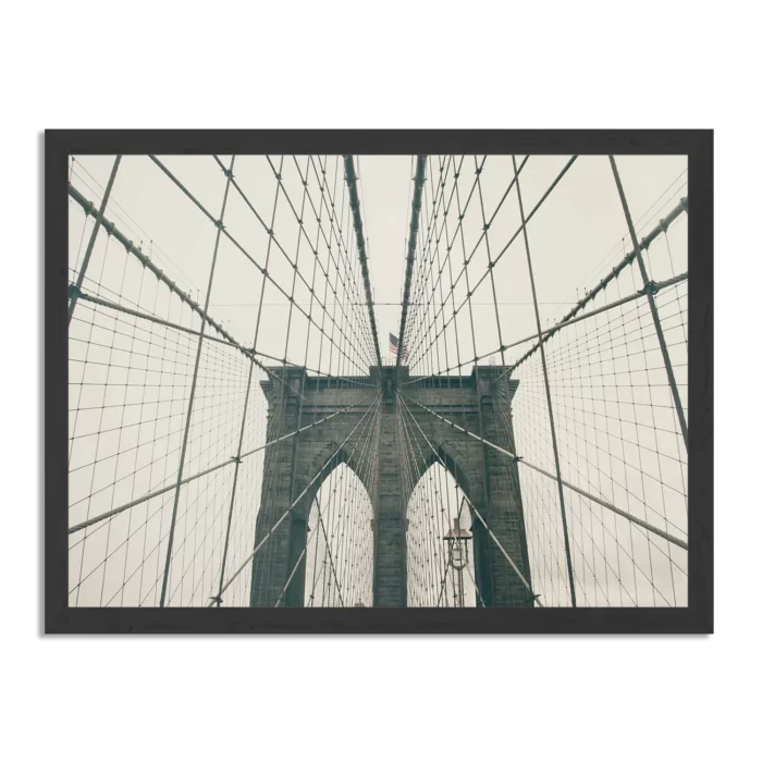 Poster Brooklyn Bridge New York City Rechthoek Horizontaal Met Lijst Template PBF 50 70 Horizontaal Steden 41 1