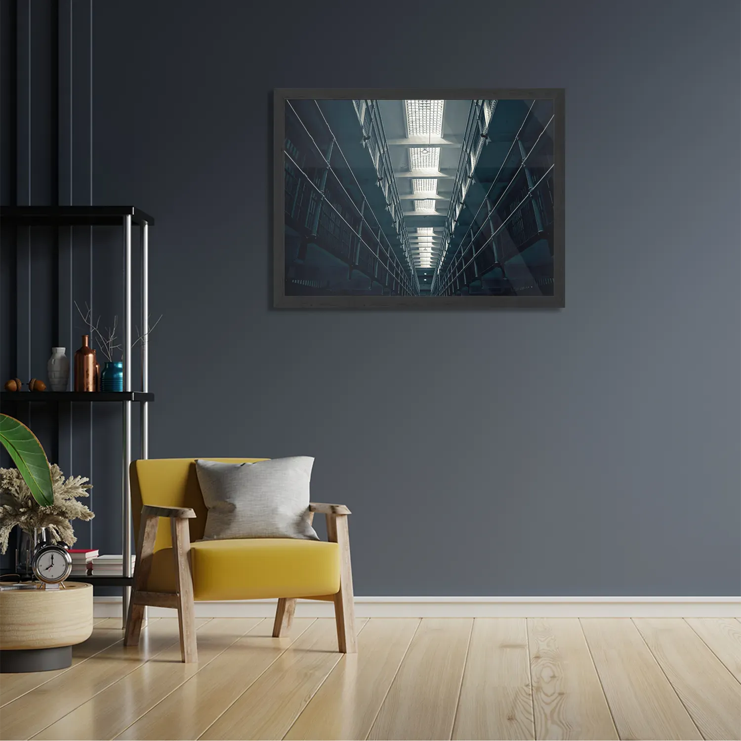 Poster Alcatraz Celblokken Rechthoek Horizontaal Met Lijst Template PBF 50 70 Horizontaal Steden 52 2