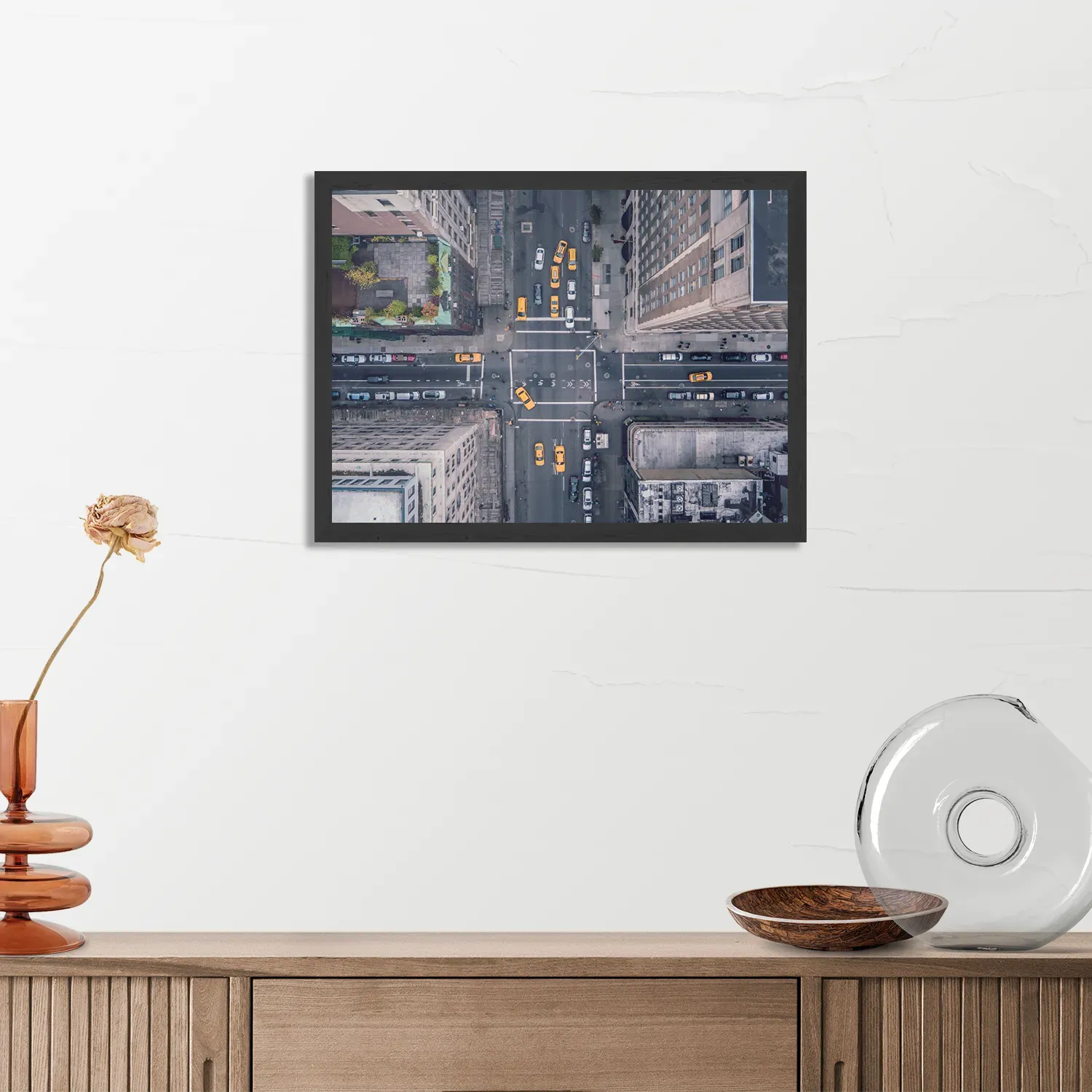 Poster 5th Avenue New York Rechthoek Horizontaal Met Lijst Template PBF 50 70 Horizontaal Steden 57 3