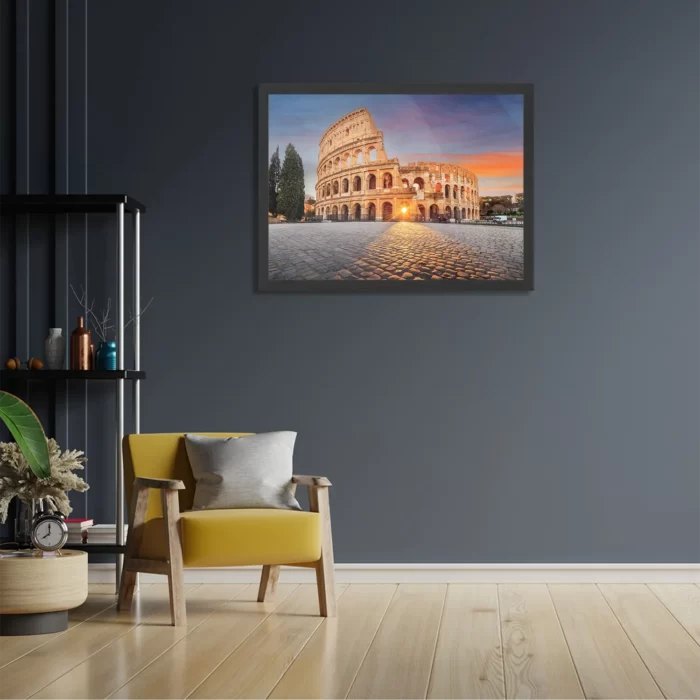 Poster Het Colosseum Rome 02 Rechthoek Horizontaal Met Lijst Template PBF 50 70 Horizontaal Steden 90 2