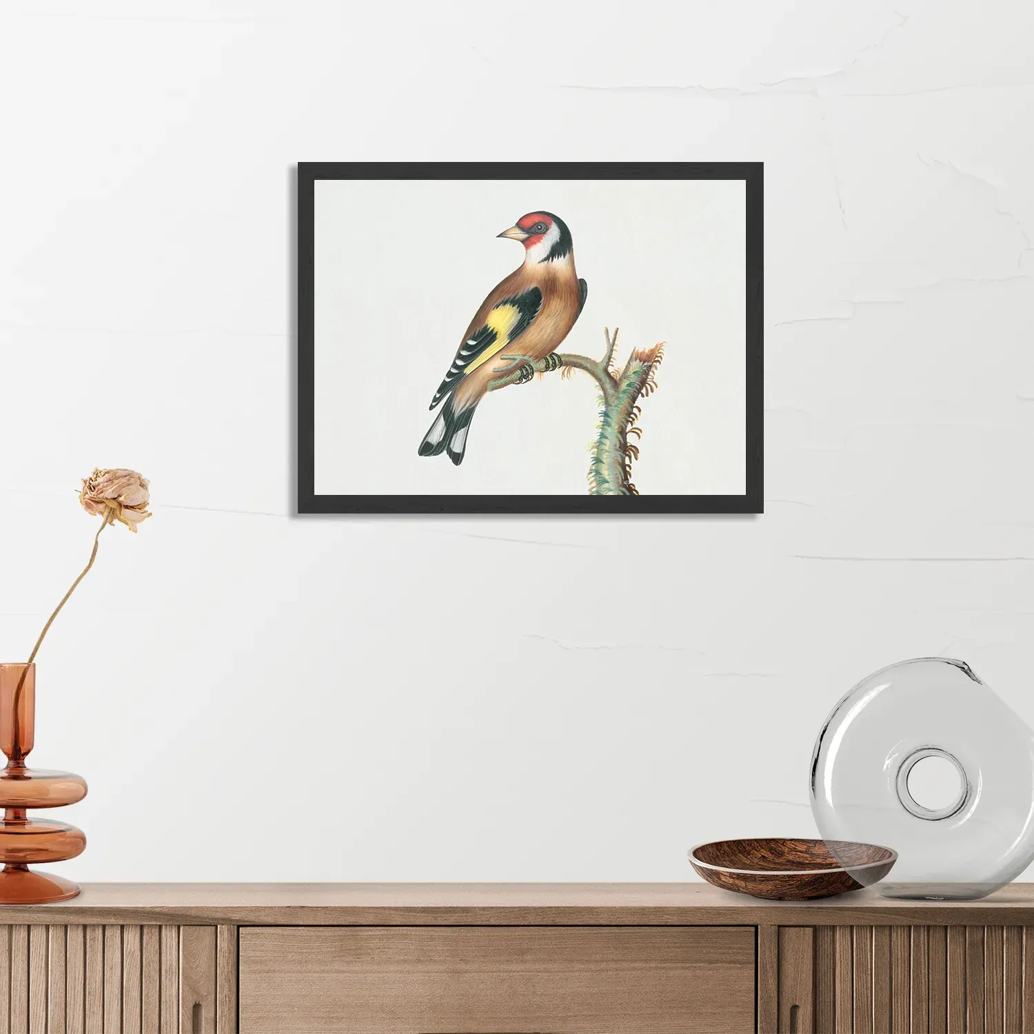 Template_PBF_50-70_Horizontaal_Vintage_15-3 Poster Prent Natuur Vogel en Bloemen 15 Rechthoek Horizontaal Met Lijst Template PBF 50 70 Horizontaal Vintage 15 3