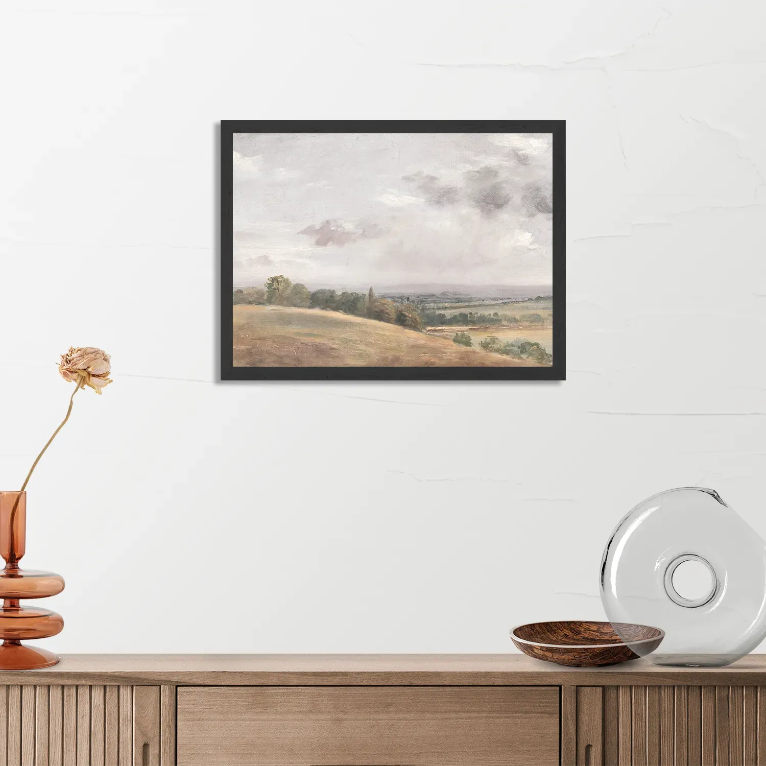 Poster Het Landschap van Vroeger 02 Rechthoek Horizontaal Met Lijst Template PBF 50 70 Horizontaal Vintage 20 3
