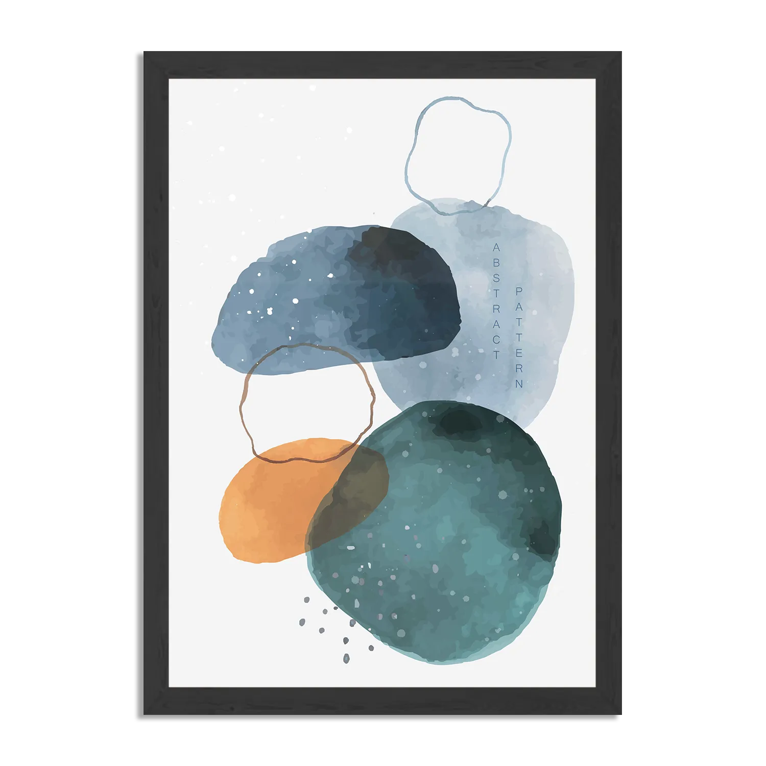 Poster Scandinavisch Kleurrijk Rechthoek Verticaal Met Lijst Template PBL 50 70 Verticaal Abstract 08 1
