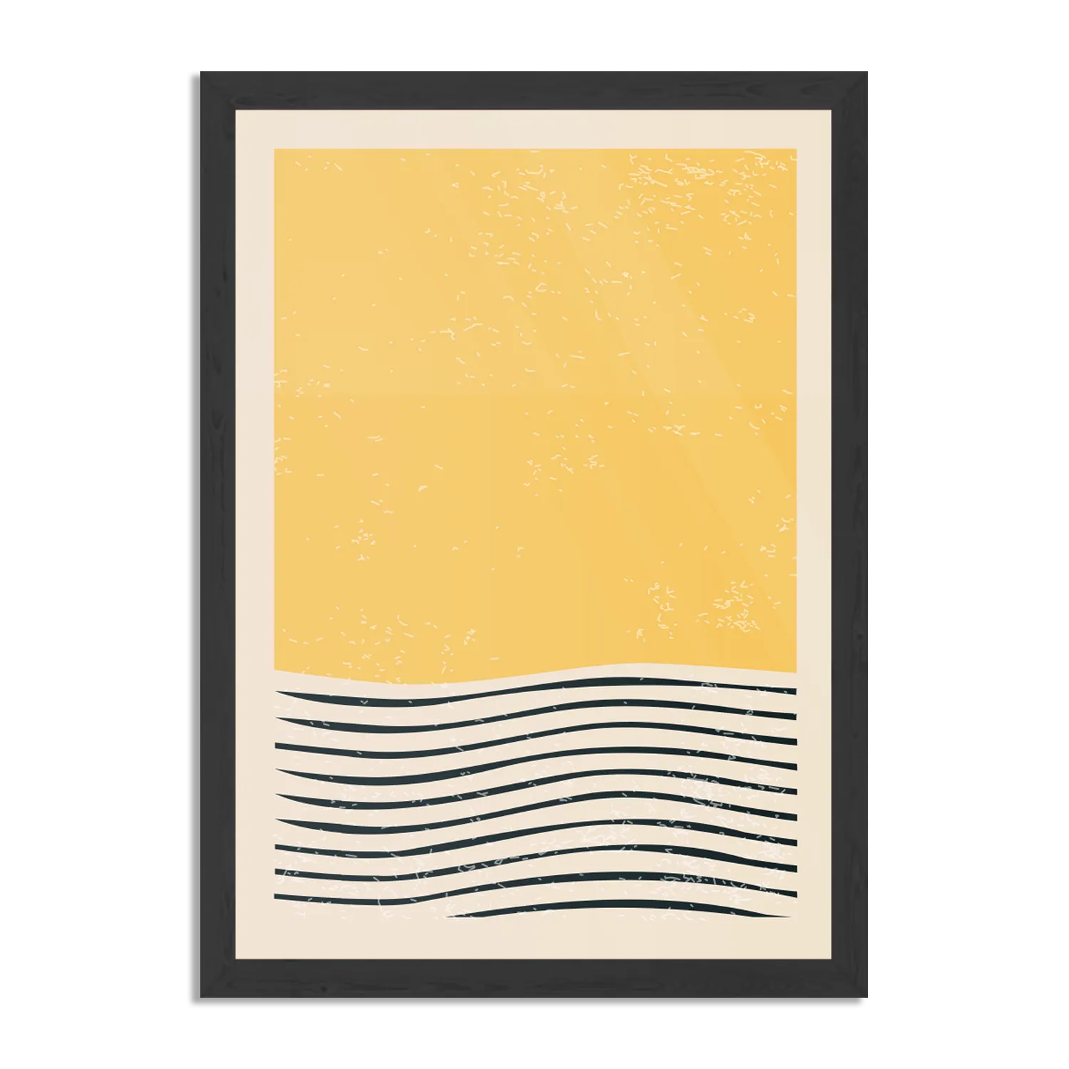 Poster Scandinavisch Basis Geel Rechthoek Verticaal Met Lijst Template PBL 50 70 Verticaal Abstract 10 1