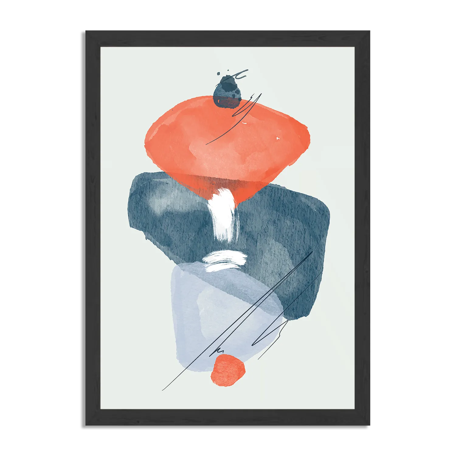 Poster Scandinavisch Design Rechthoek Verticaal Met Lijst Template PBL 50 70 Verticaal Abstract 116 1