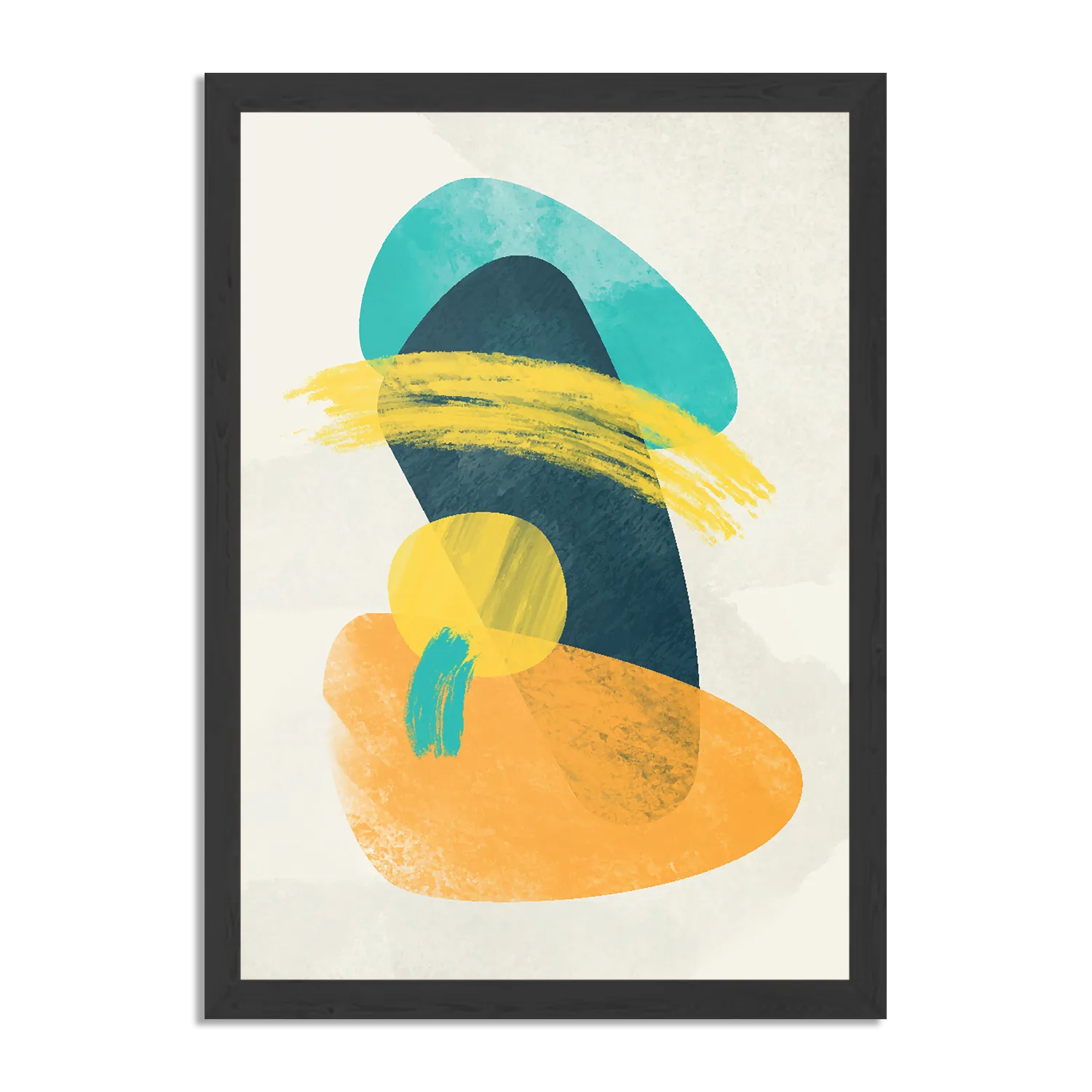 Poster Scandinavisch Design Kleurrijk Rechthoek Verticaal Met Lijst Template PBL 50 70 Verticaal Abstract 117 1