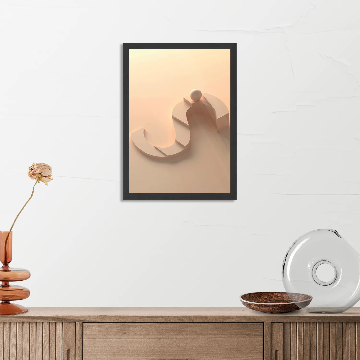 Poster Letter S Rechthoek Verticaal Met Lijst Template PBL 50 70 Verticaal Abstract 12 3