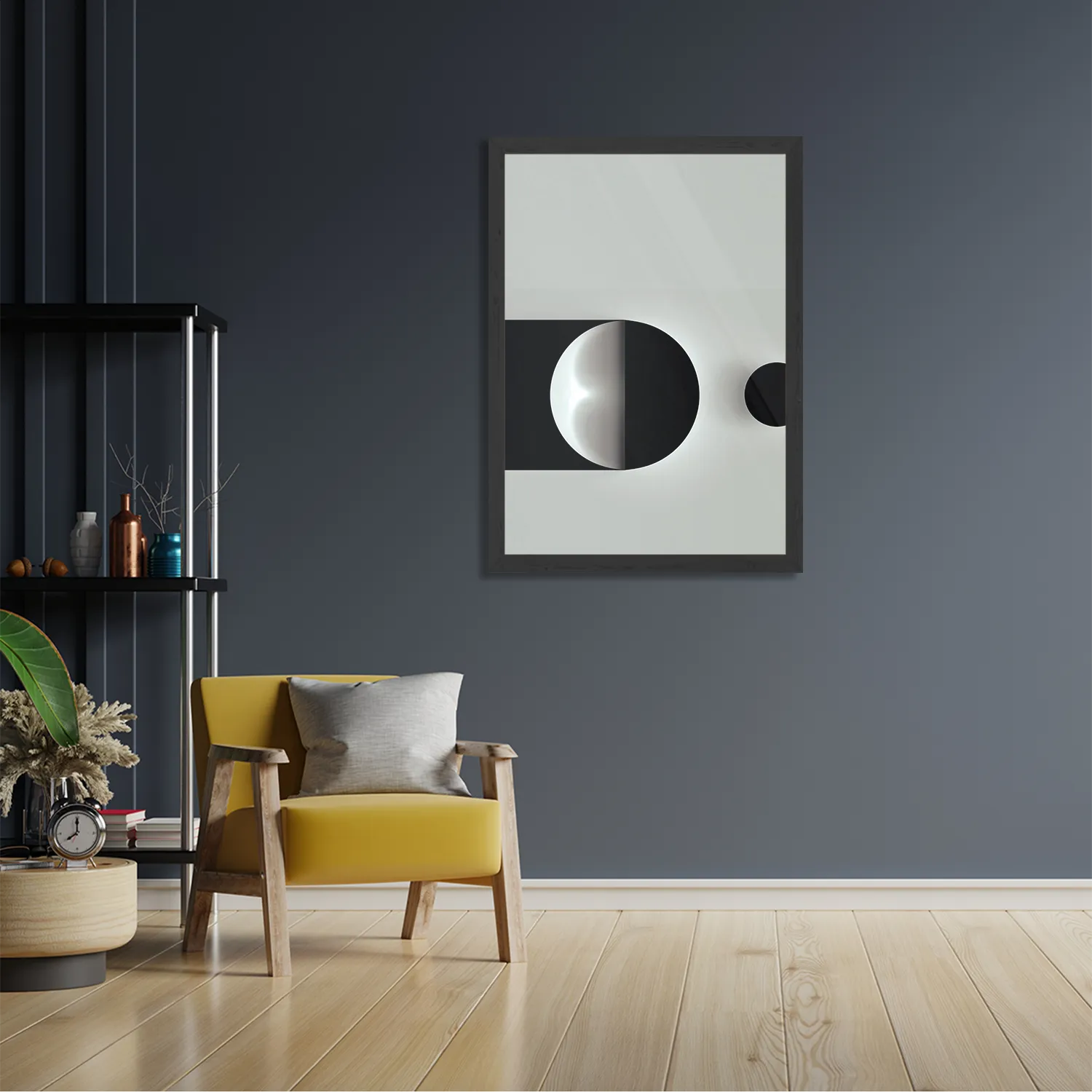 Template_PBL_50-70_Verticaal_Abstract_21-2 Poster Scandinavisch Wit met Zwart Element 01 Rechthoek Verticaal Met Lijst Template PBL 50 70 Verticaal Abstract 21 2