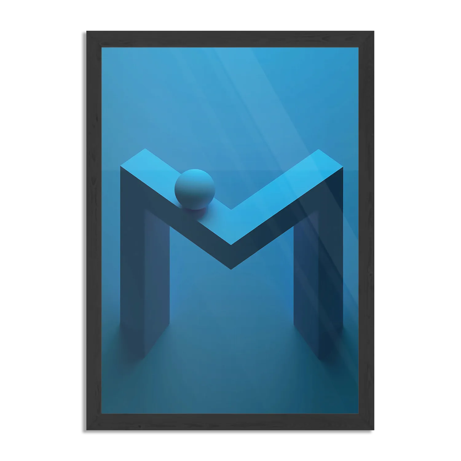 Poster Letter M Rechthoek Verticaal Met Lijst Template PBL 50 70 Verticaal Abstract 25 1