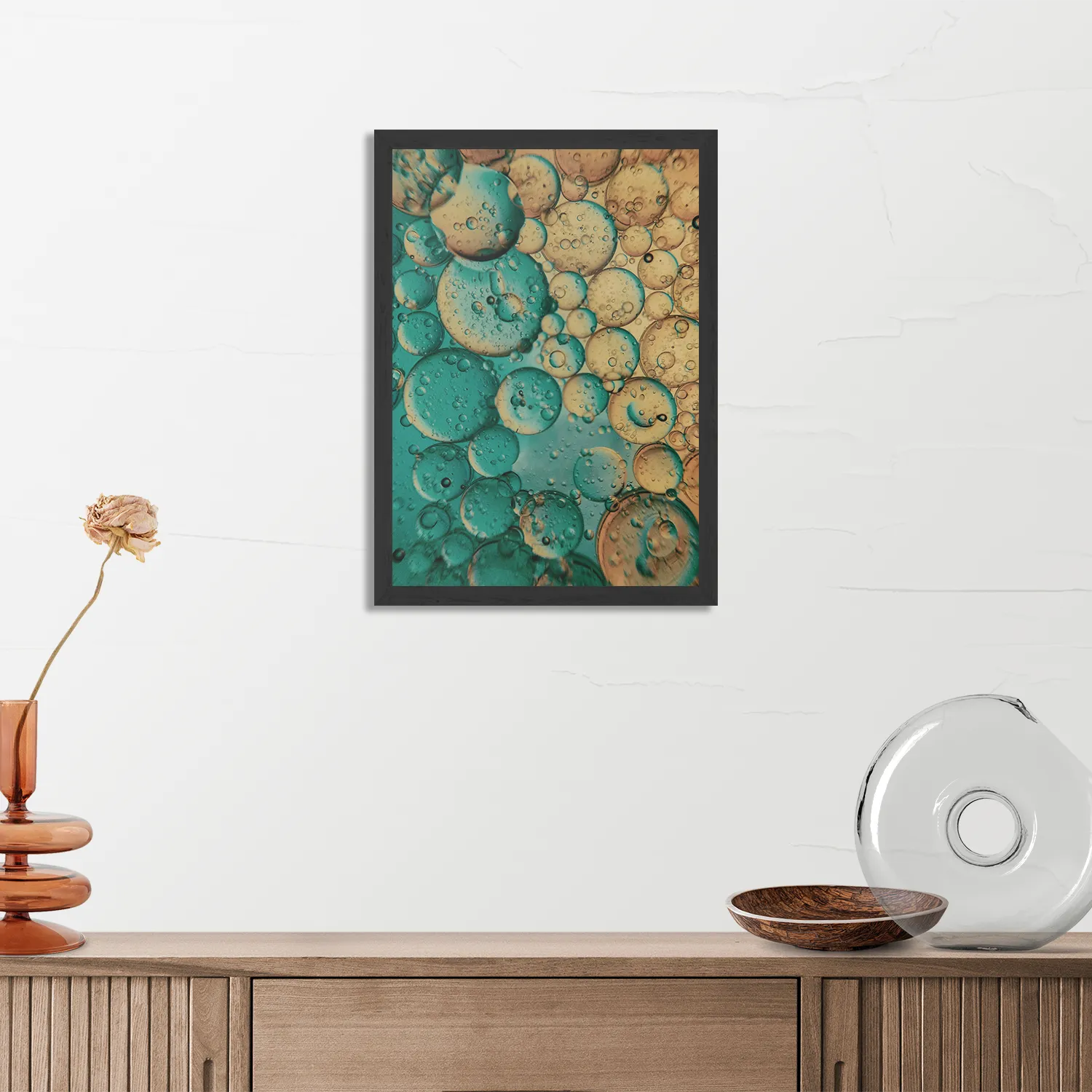 Poster Cube Pattern Rechthoek Verticaal Met Lijst Template PBL 50 70 Verticaal Abstract 30 3