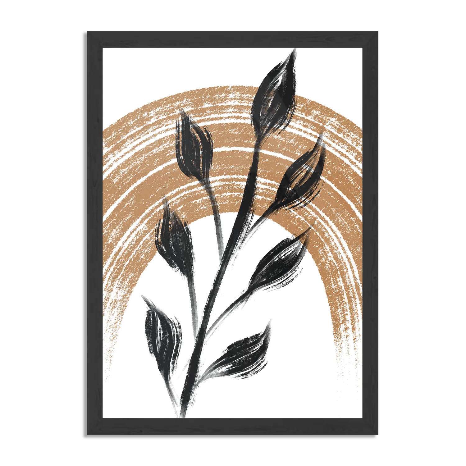 Poster Scandinavisch Patroon met Bloem 01 Rechthoek Verticaal Met Lijst Template PBL 50 70 Verticaal Abstract 33 1