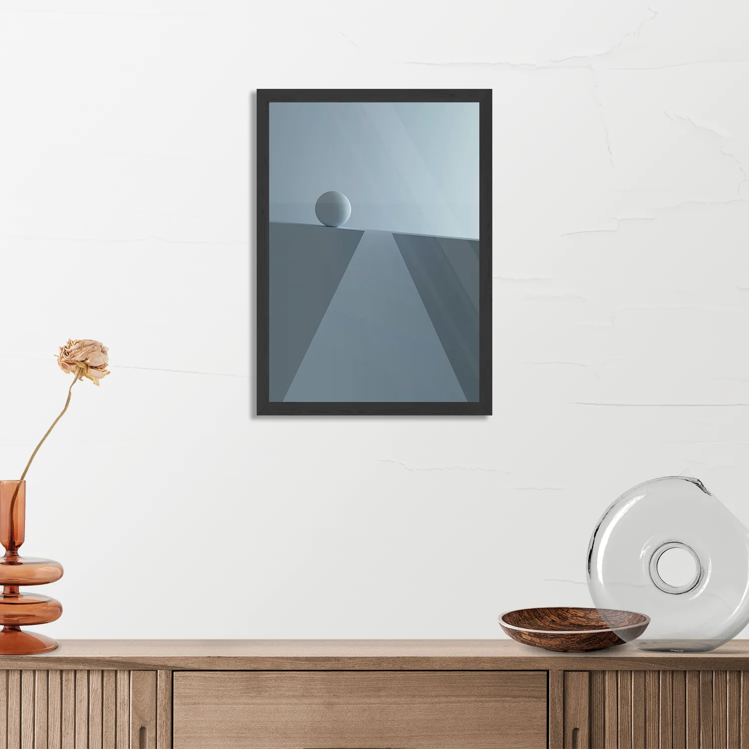 Poster Letter T Rechthoek Verticaal Met Lijst Template PBL 50 70 Verticaal Abstract 38 3