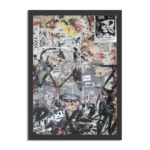 Poster Knip en Plak Kunst Rechthoek Verticaal Met Lijst Template PBL 50 70 Verticaal Abstract 50 1