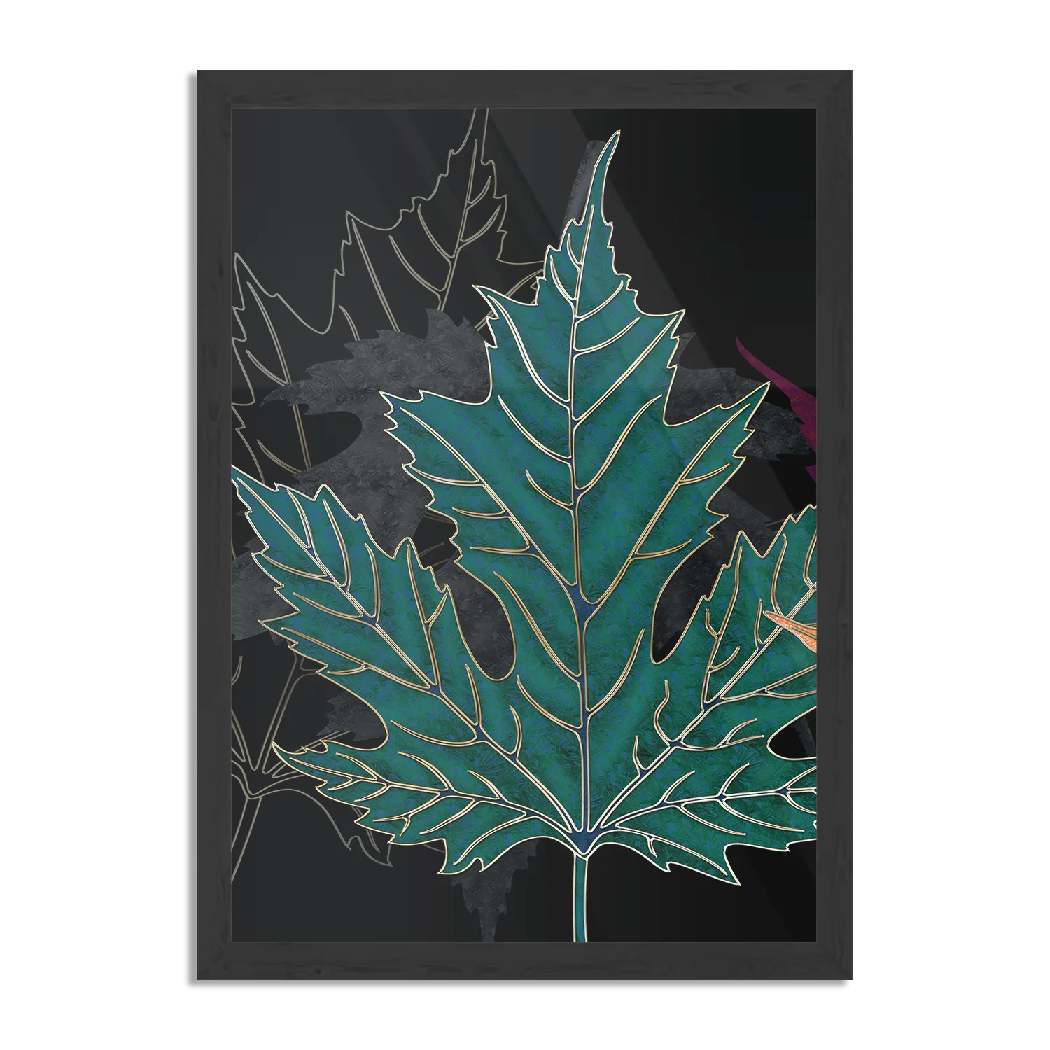 Poster Het Blad Van De Boom Kunst 01 Rechthoek Verticaal Met Lijst Template PBL 50 70 Verticaal Abstract 51 1