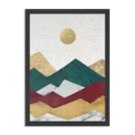 Poster Kleurrijke Bergen 02 Rechthoek Verticaal Met Lijst Template PBL 50 70 Verticaal Abstract 52 1